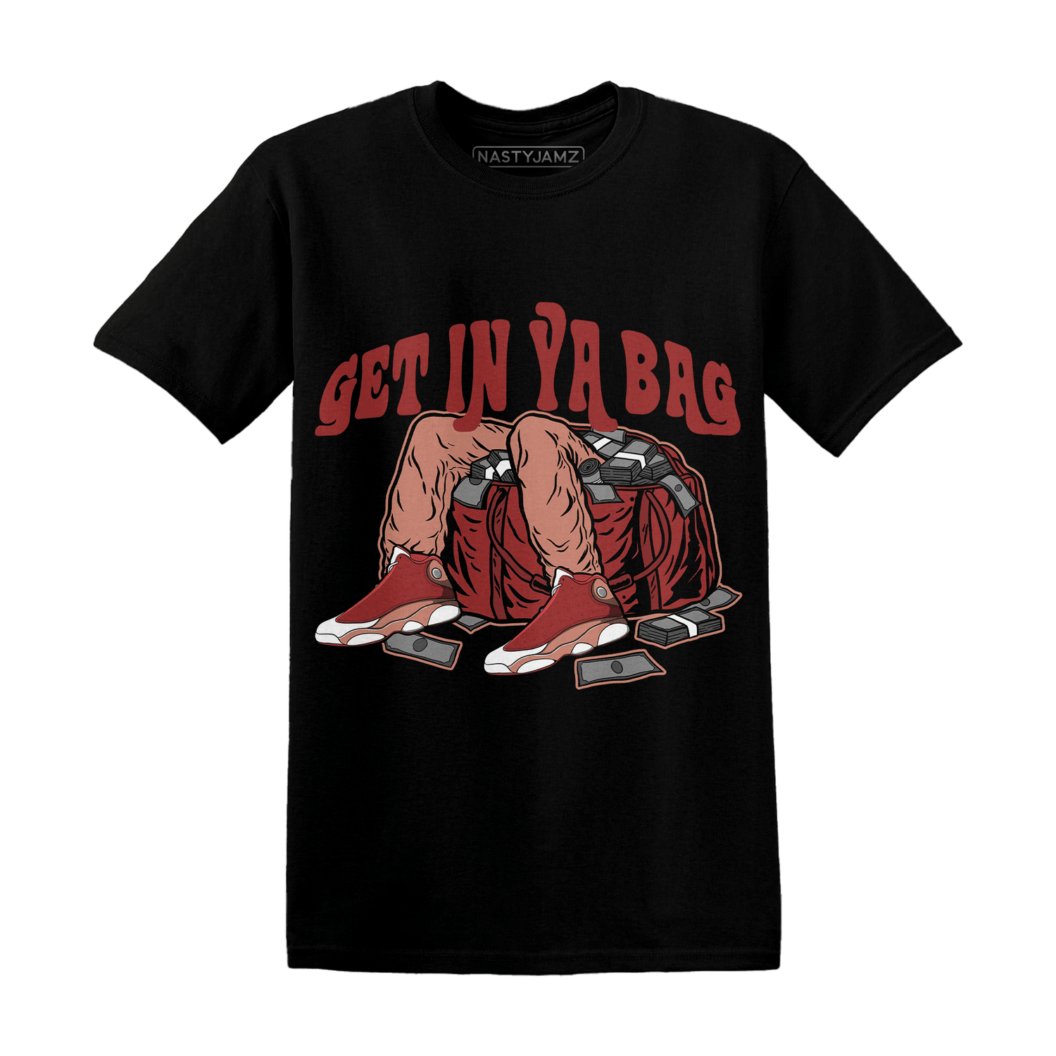 Dune Red 13s T Shirt Match Get In Ya Bag - NastyJamz