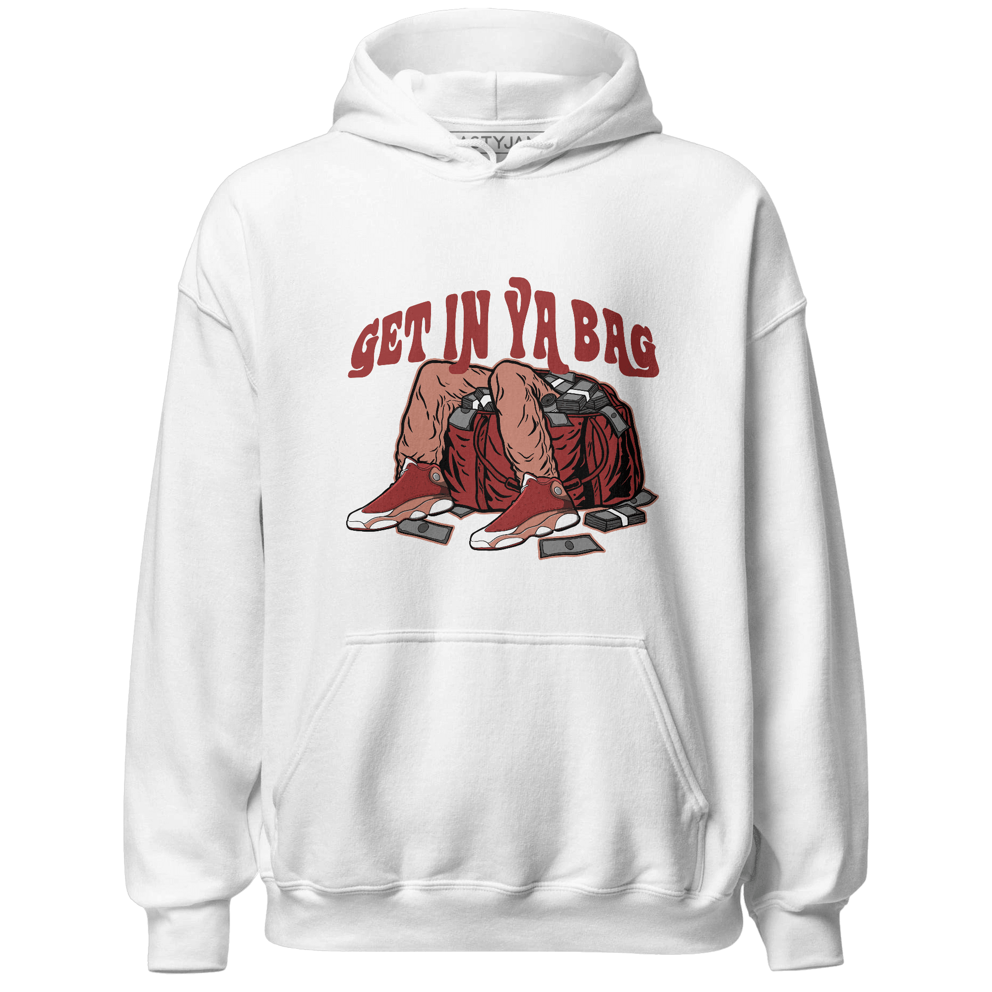 Dune Red 13s Hoodie Match Get In Ya Bag - NastyJamz