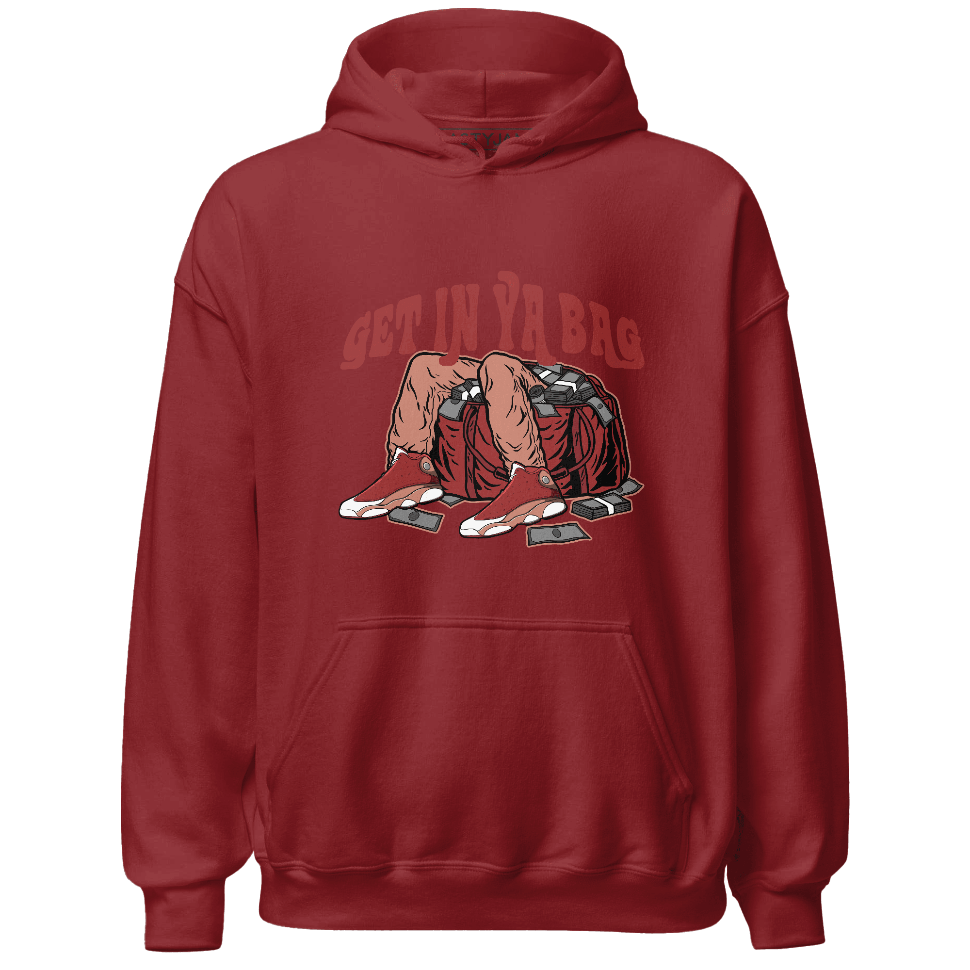 Dune Red 13s Hoodie Match Get In Ya Bag - NastyJamz