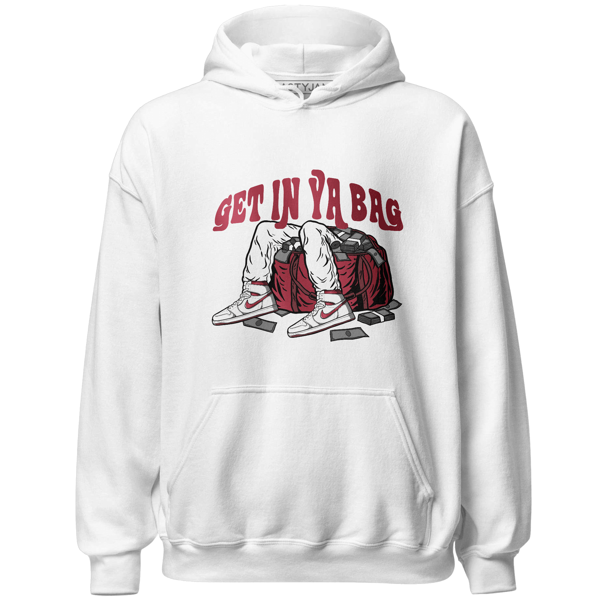High 85 Metallic Burgundy 1s Hoodie Match Get In Ya Bag - NastyJamz