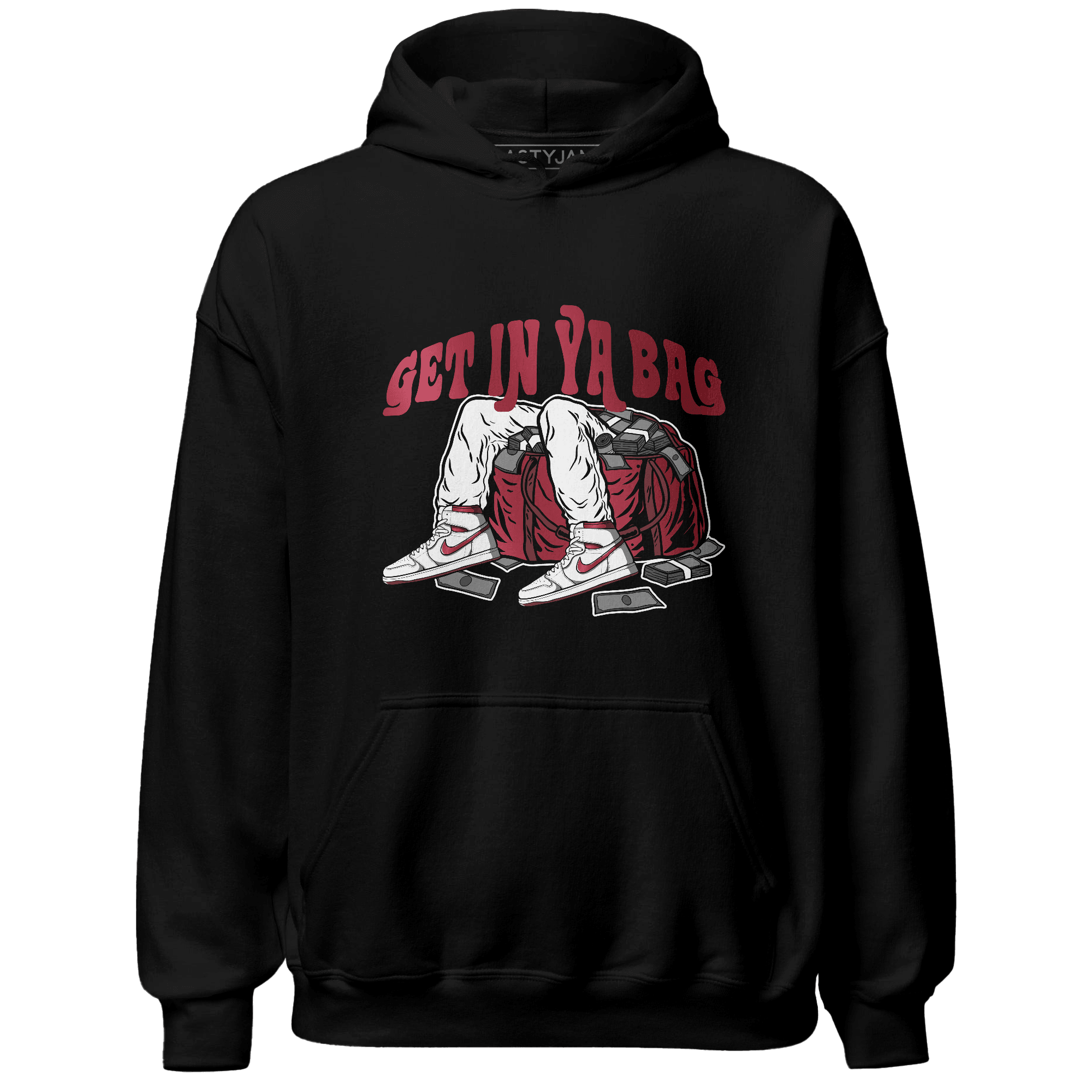 High 85 Metallic Burgundy 1s Hoodie Match Get In Ya Bag - NastyJamz