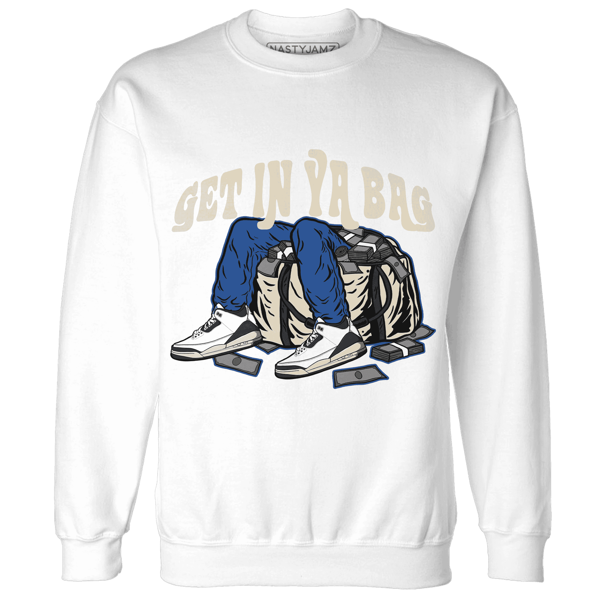 Quaiii 54 3s Sweatshirt Match Get In Ya Bag - NastyJamz