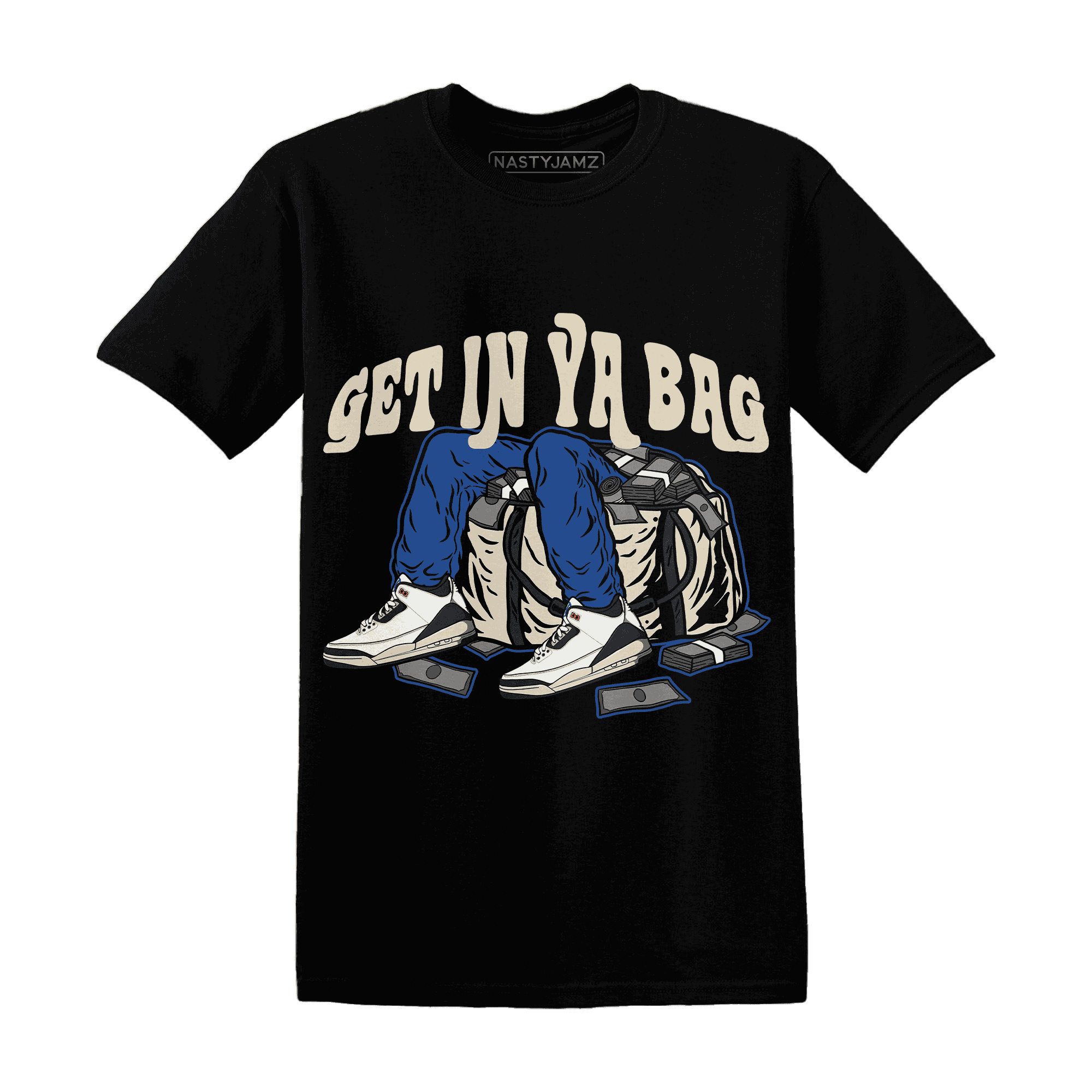 Quaiii 54 3s T Shirt Match Get In Ya Bag - NastyJamz