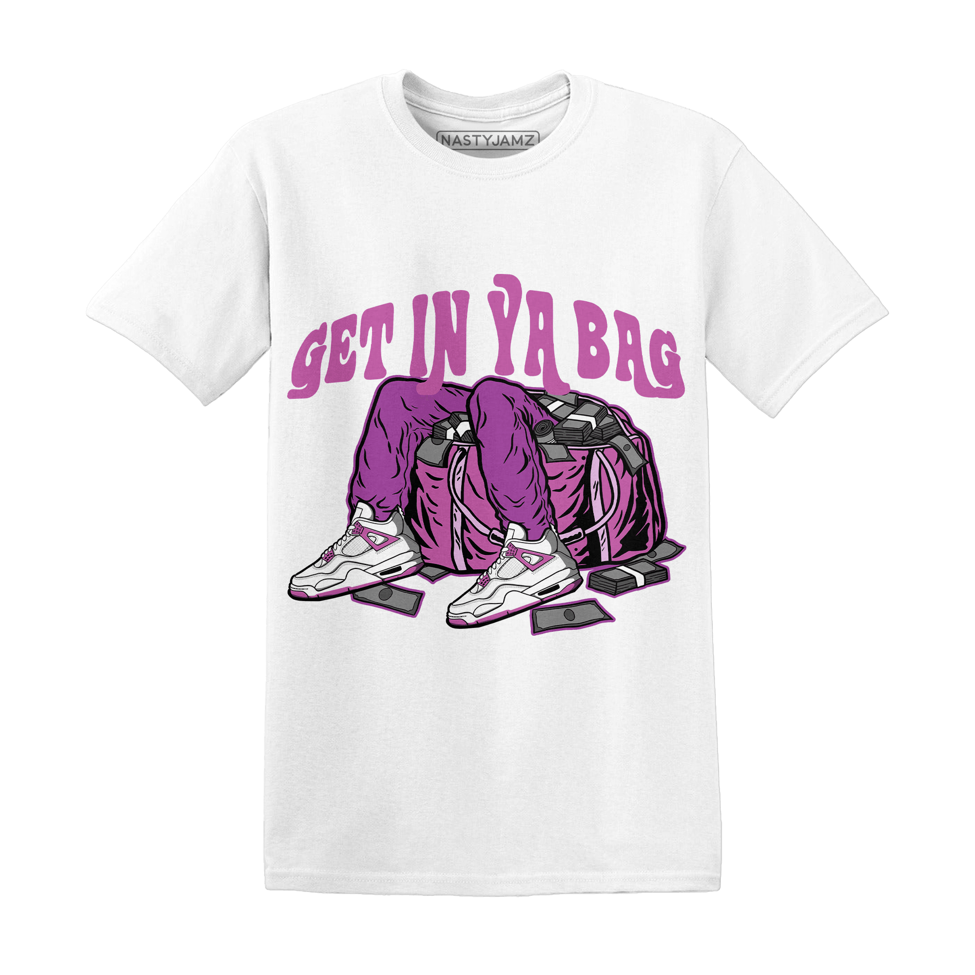 GS Hyper Violet 4s T Shirt Match Get In Ya Bag - NastyJamz