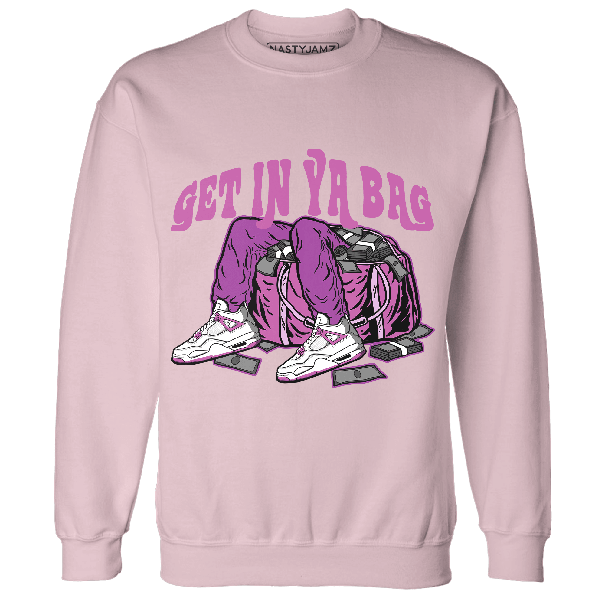 GS Hyper Violet 4s Sweatshirt Match Get In Ya Bag - NastyJamz