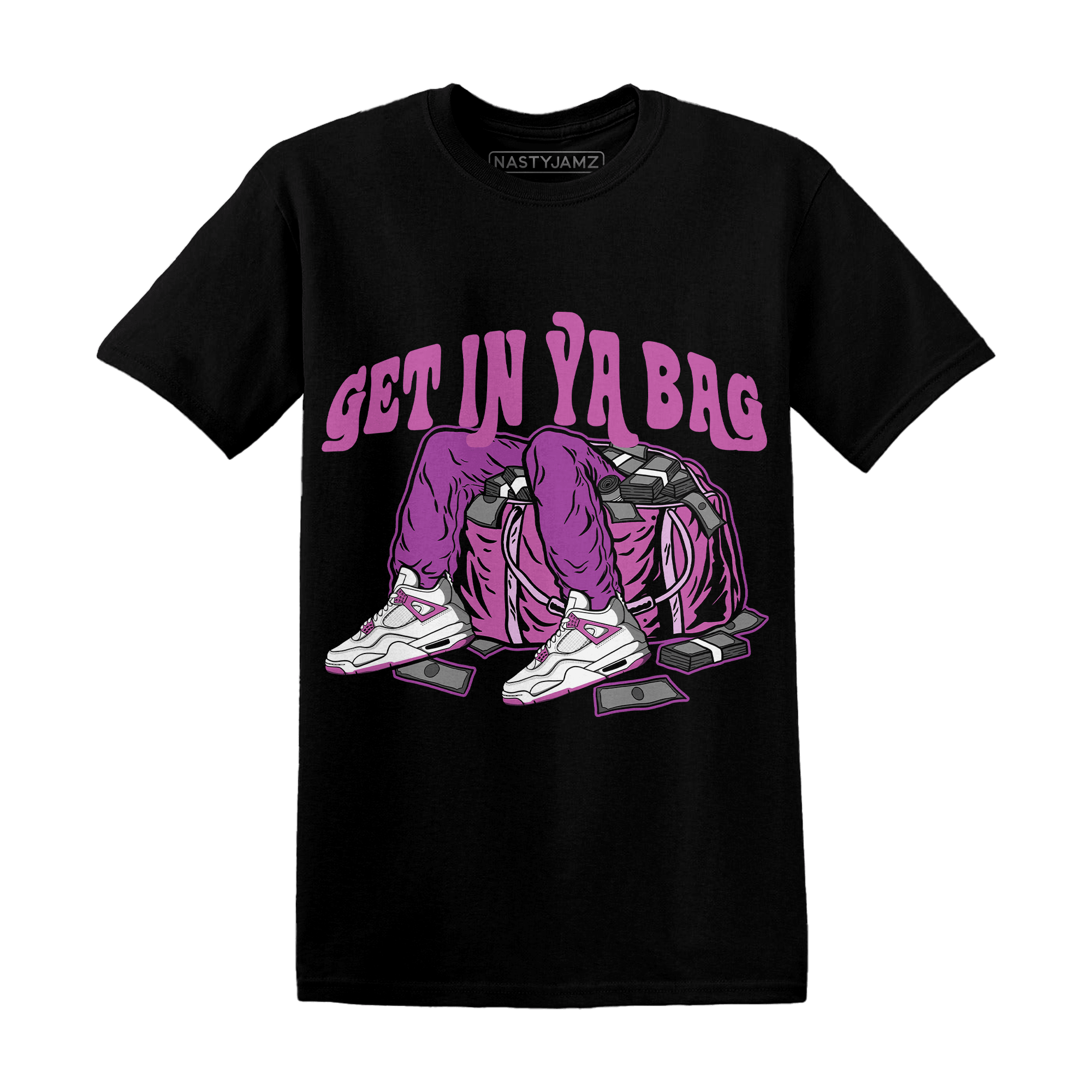 GS Hyper Violet 4s T Shirt Match Get In Ya Bag - NastyJamz