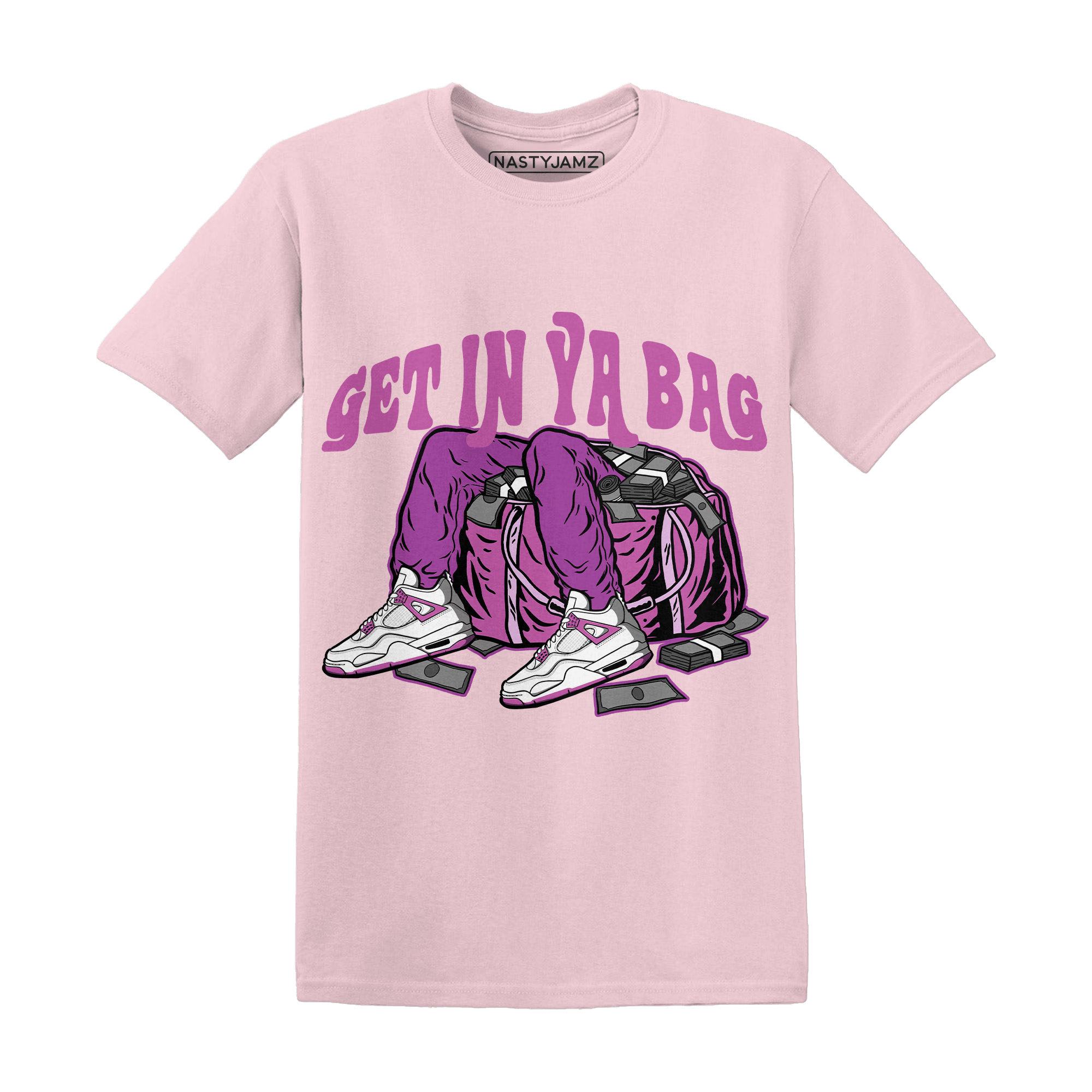 GS Hyper Violet 4s T Shirt Match Get In Ya Bag - NastyJamz
