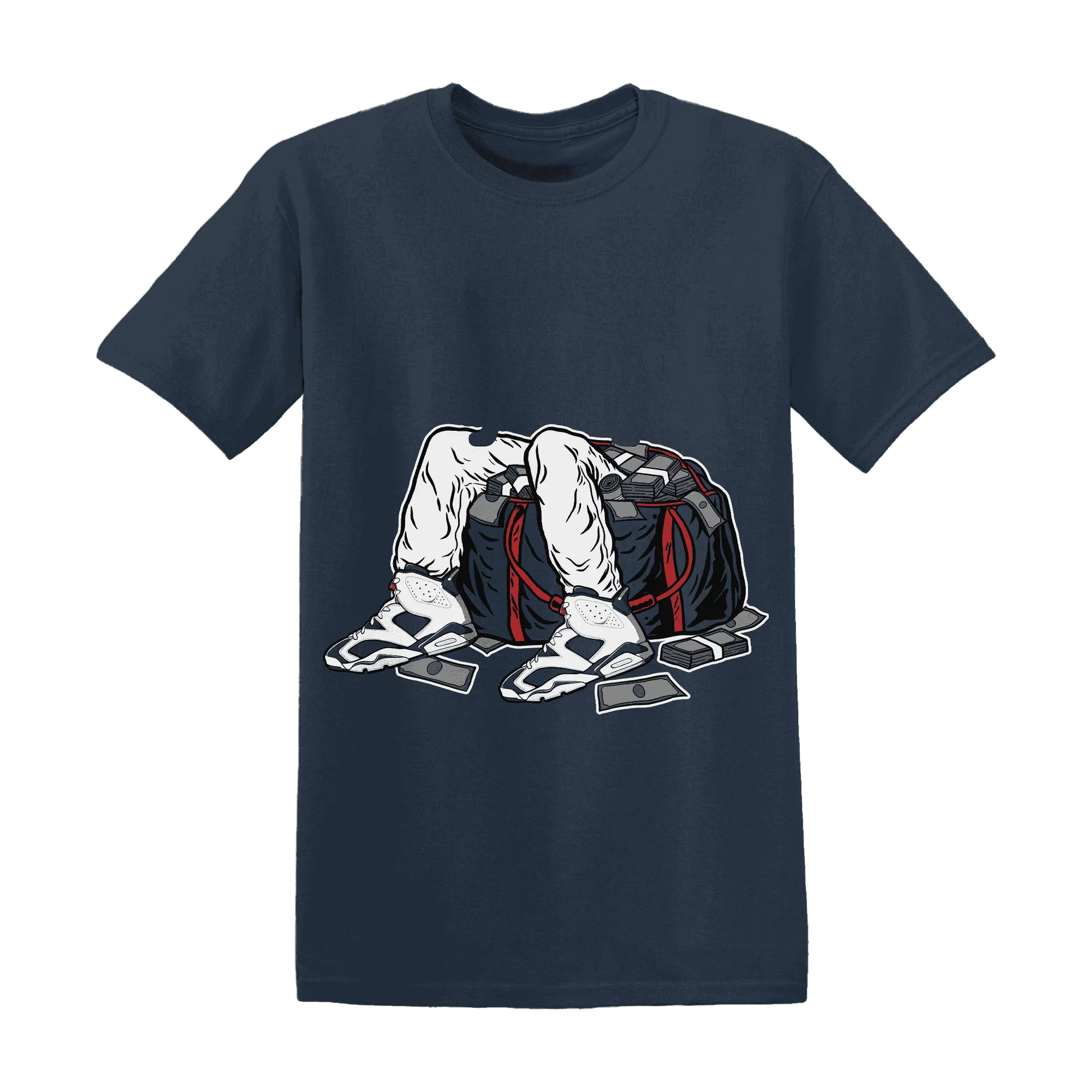 White-Navy-6s-T-Shirt-Match-Get-In-Ya-Bag