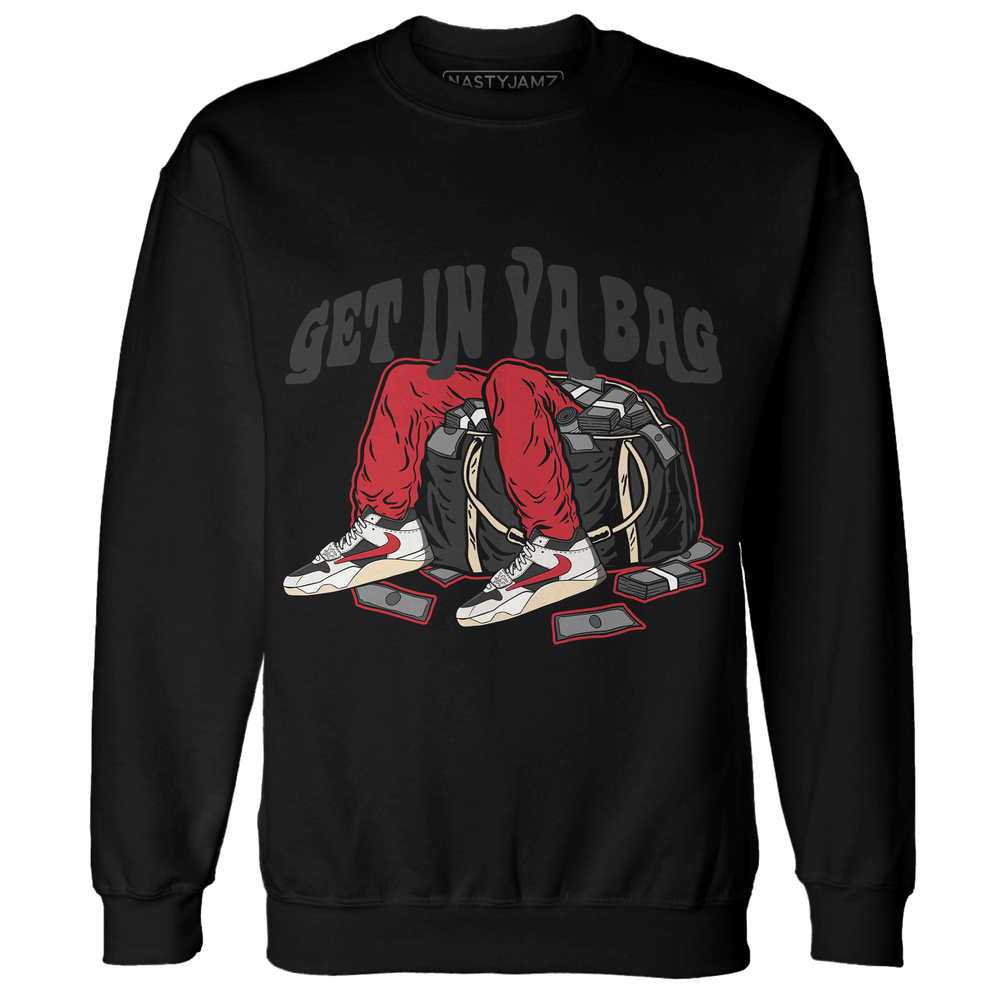 Jumman Jack University Red Sweatshirt Match Get In Ya Bag - NastyJamz