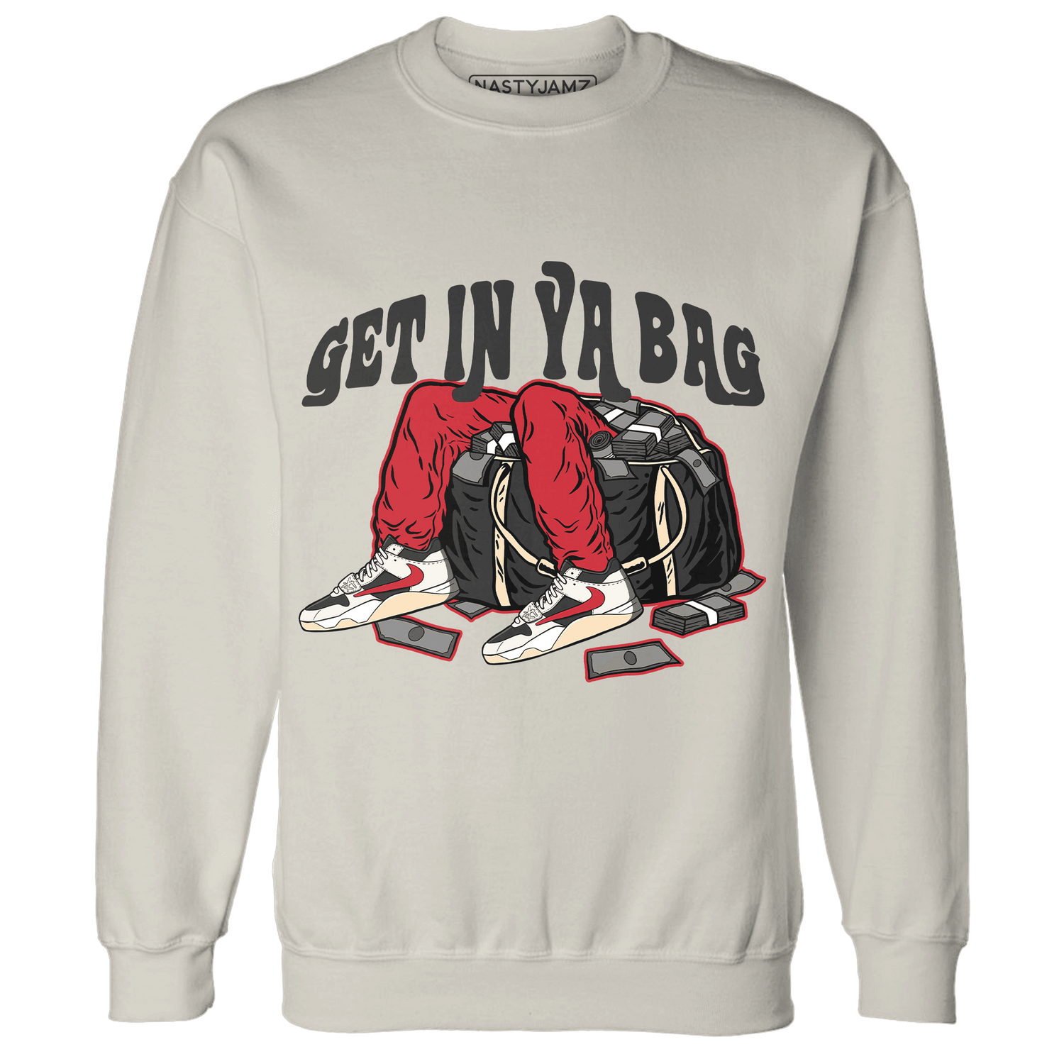 Jumman Jack University Red Sweatshirt Match Get In Ya Bag - NastyJamz