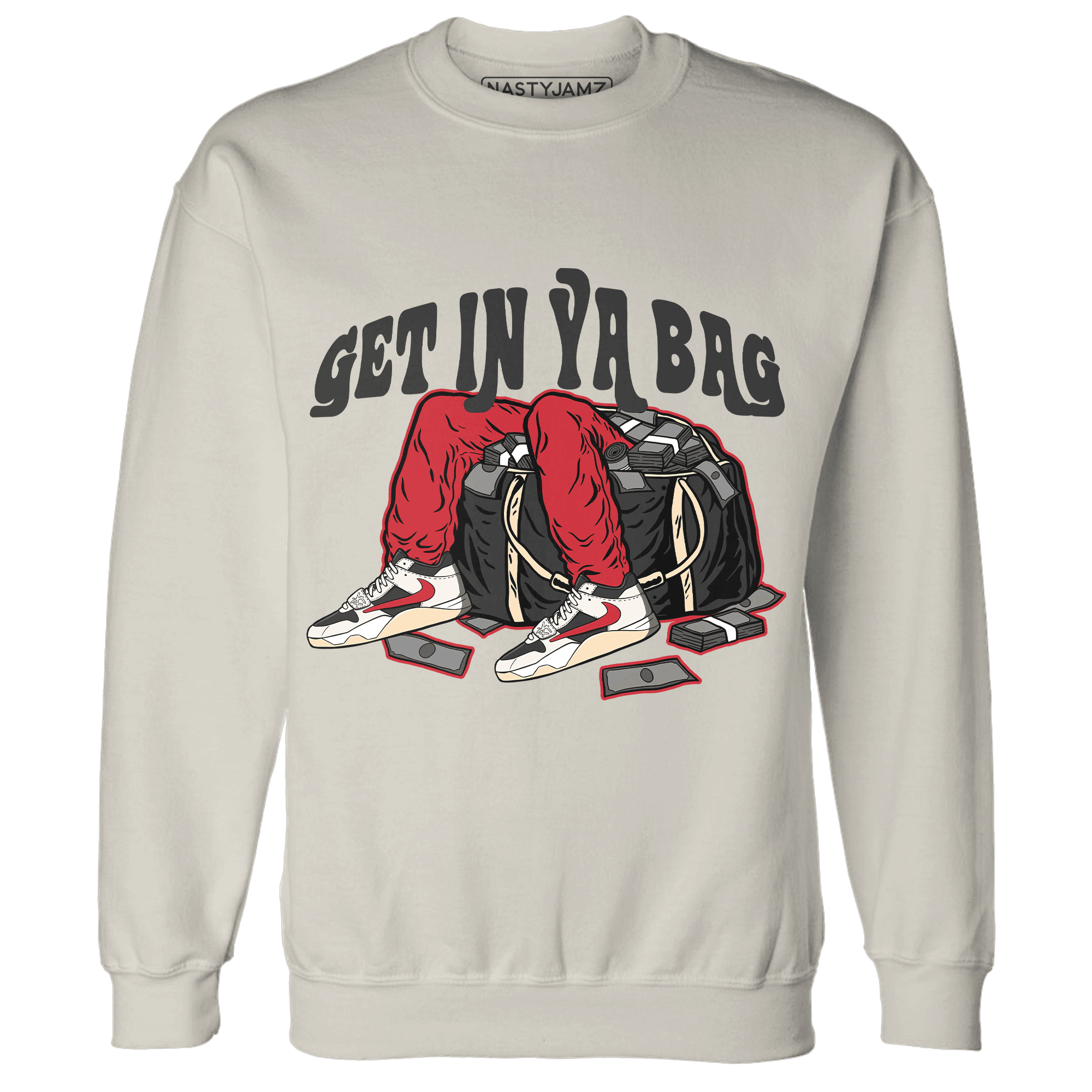 Jumman Jack University Red Sweatshirt Match Get In Ya Bag - NastyJamz