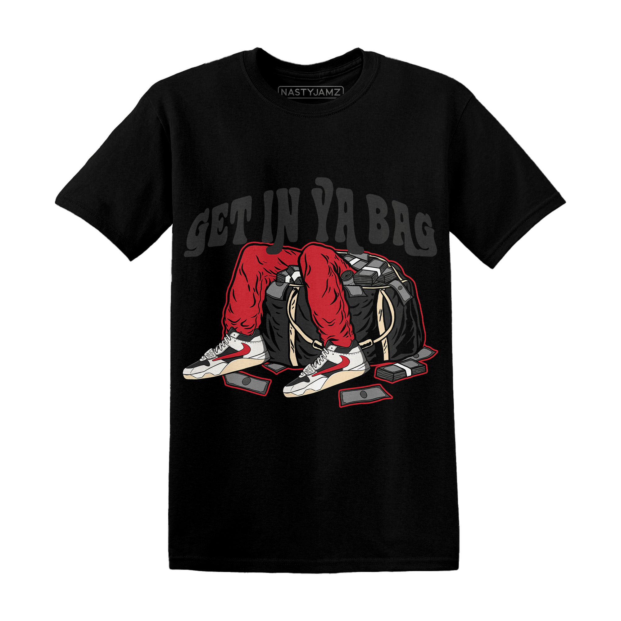 Jumman Jack University Red T Shirt Match Get In Ya Bag - NastyJamz