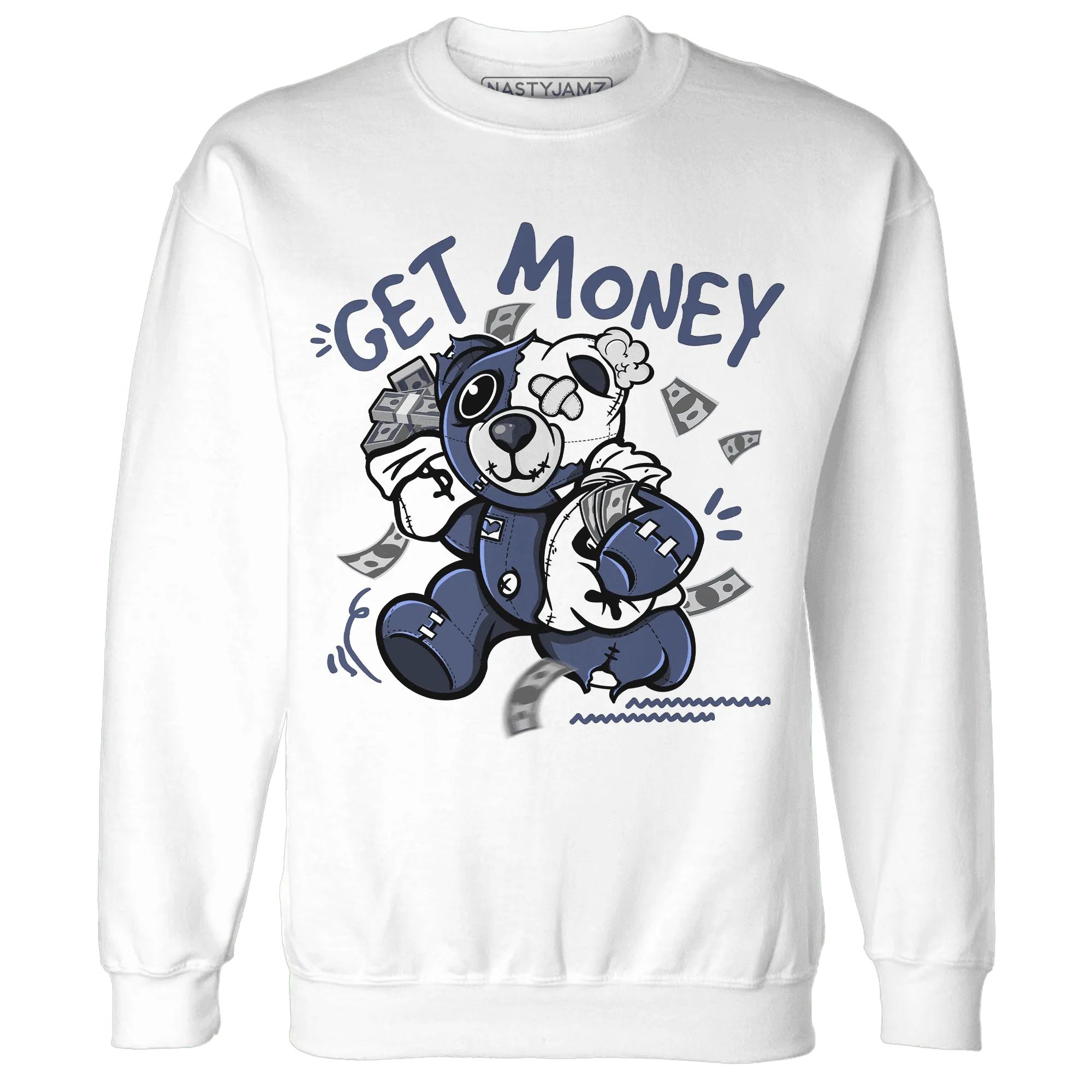 Low-Diffused-Blue-11s-Sweatshirt-Match-Get-Money-BER