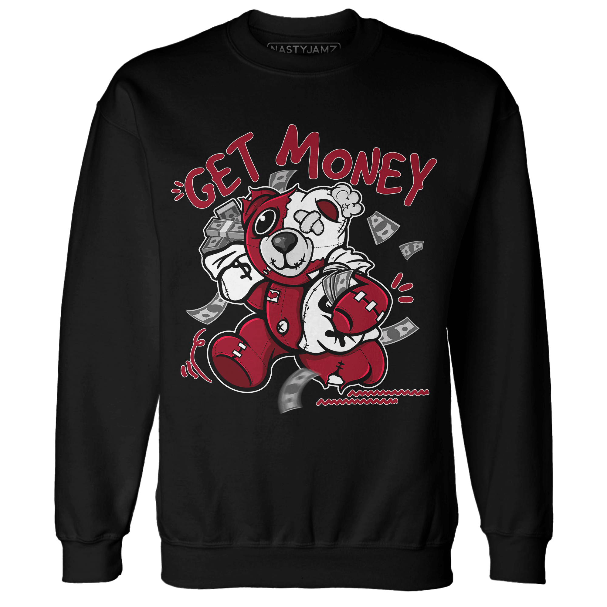 Retro Red Taxi 12s Sweatshirt Match Get Money BER - NastyJamz