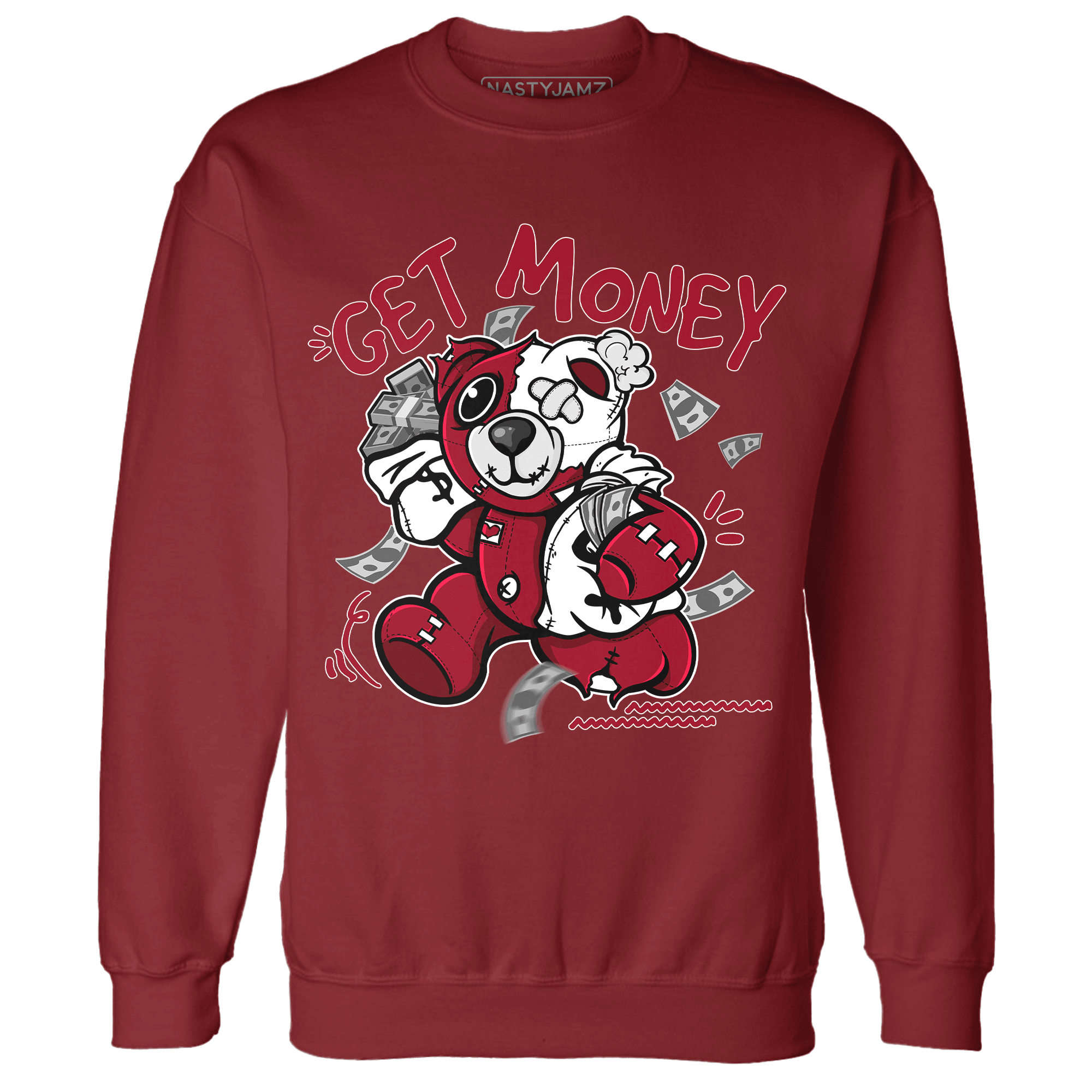 Retro Red Taxi 12s Sweatshirt Match Get Money BER - NastyJamz