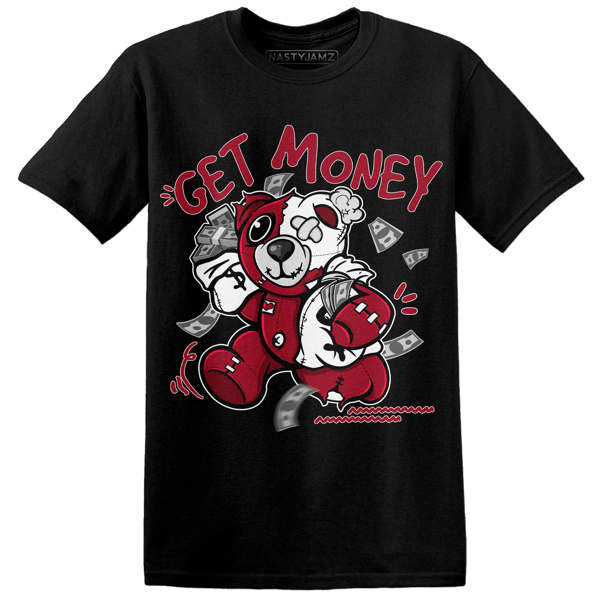 Retro Red Taxi 12s T Shirt Match Get Money BER - NastyJamz
