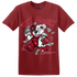 Retro Red Taxi 12s T Shirt Match Get Money BER - NastyJamz