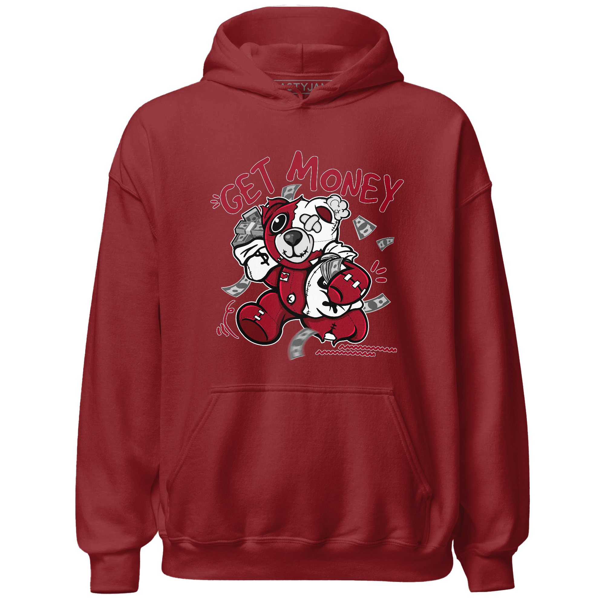 Retro Red Taxi 12s Hoodie Match Get Money BER - NastyJamz