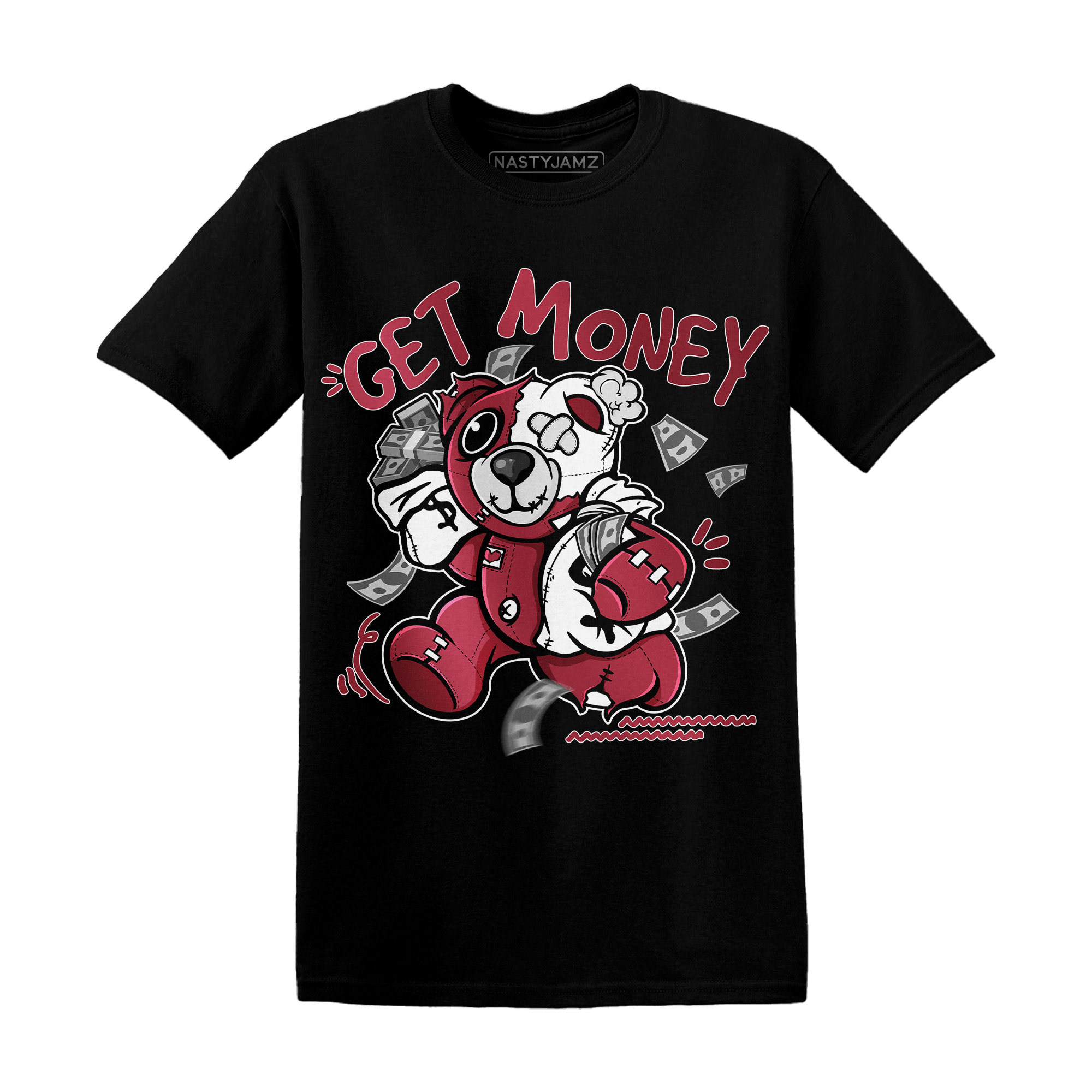High 85 Metallic Burgundy 1s T Shirt Match Get Money BER - NastyJamz