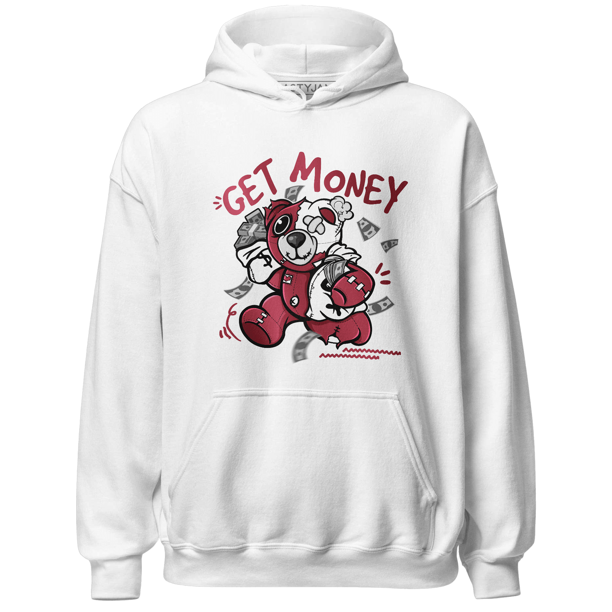 High 85 Metallic Burgundy 1s Hoodie Match Get Money BER - NastyJamz