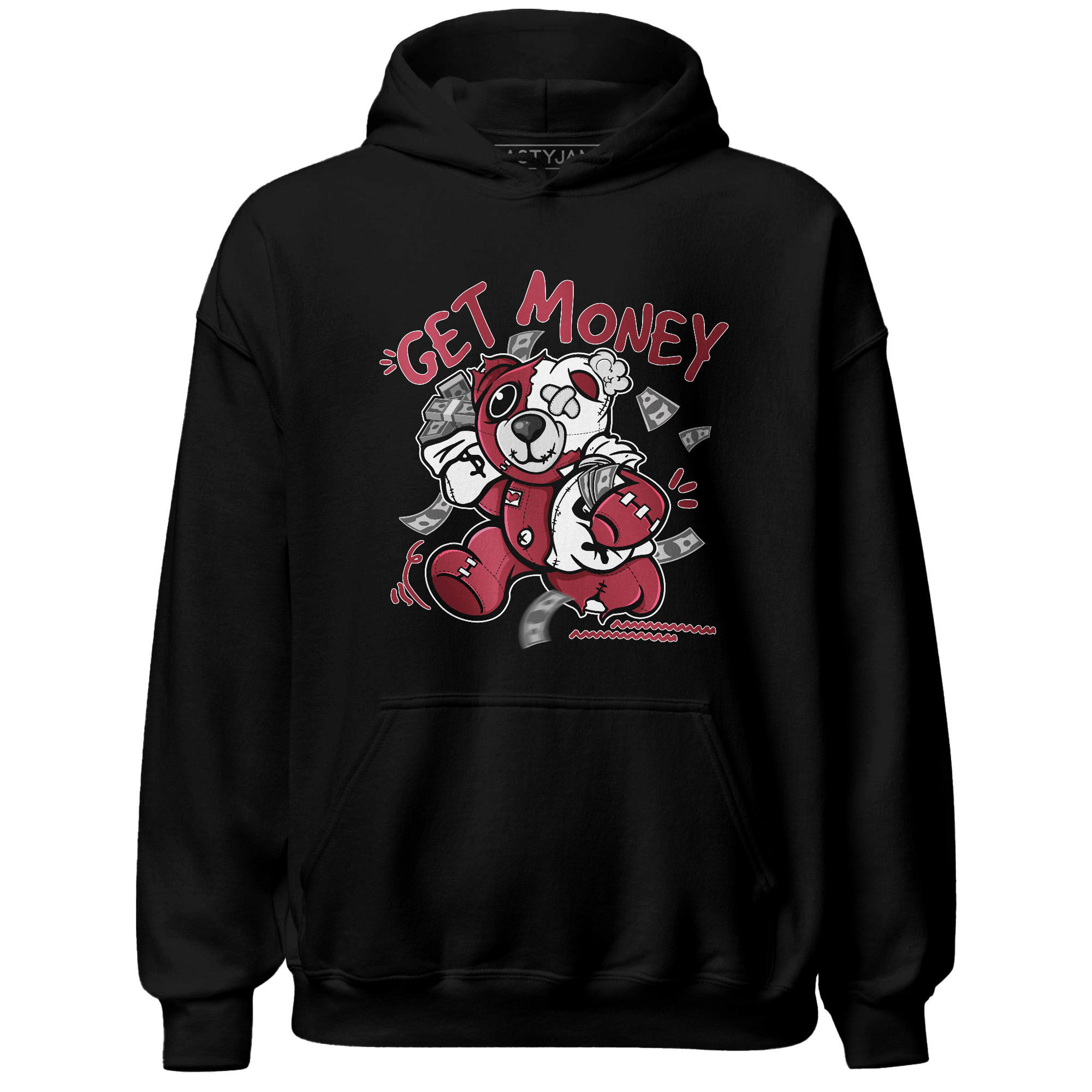 High 85 Metallic Burgundy 1s Hoodie Match Get Money BER - NastyJamz