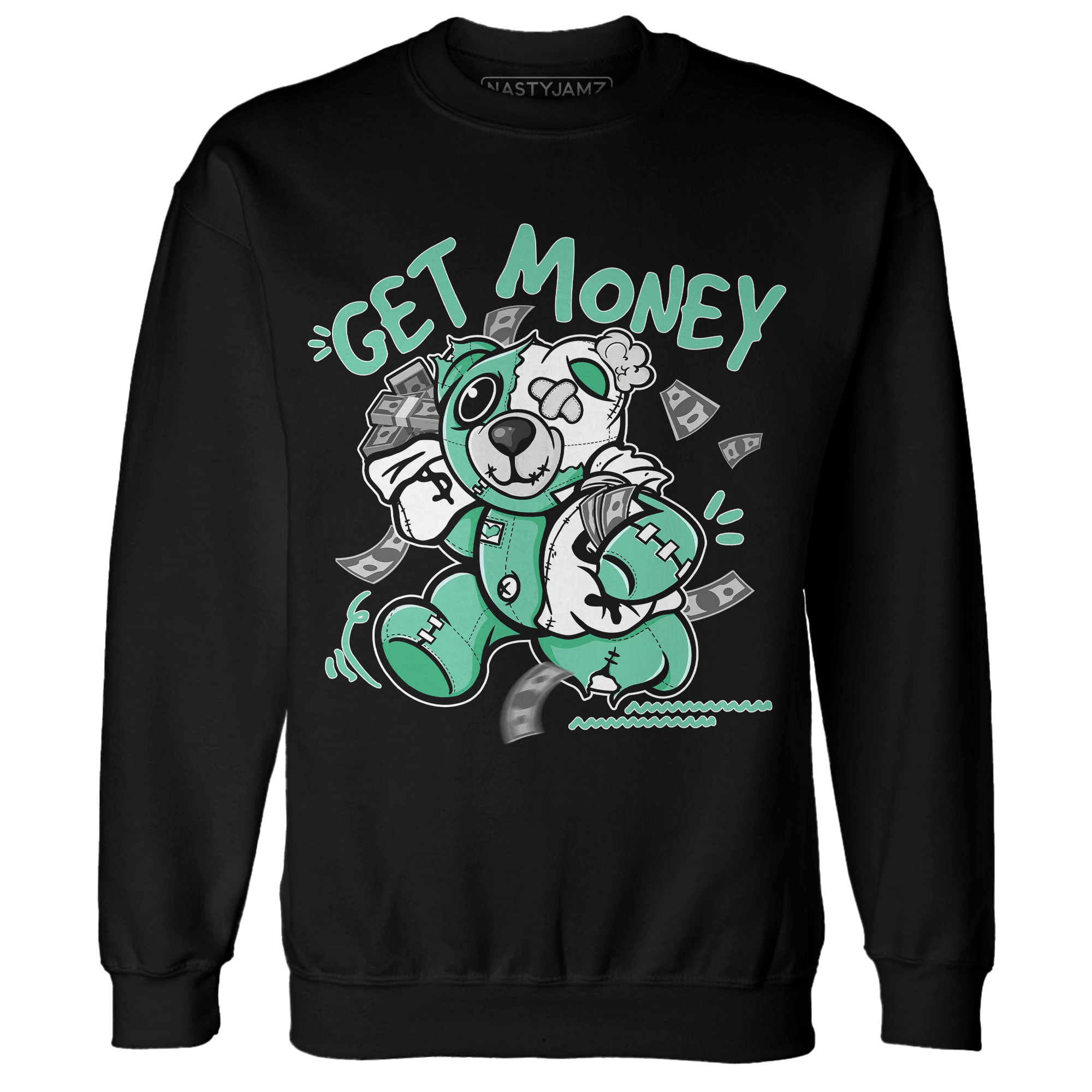 High OG Green Glow 1s Sweatshirt Match Get Money BER - NastyJamz
