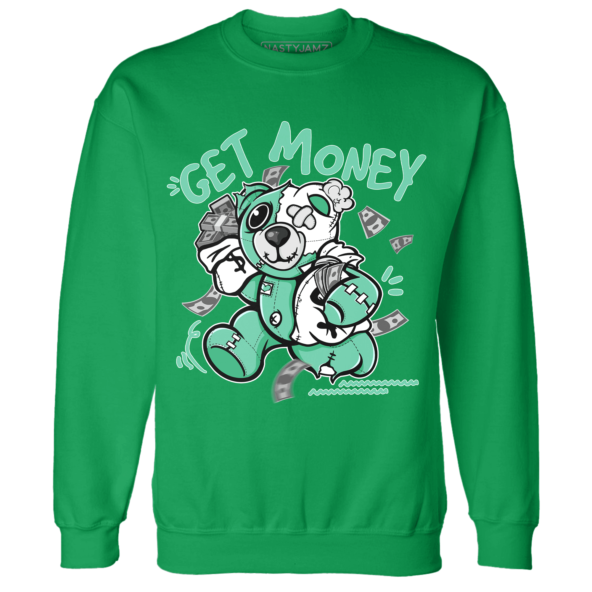 High OG Green Glow 1s Sweatshirt Match Get Money BER - NastyJamz