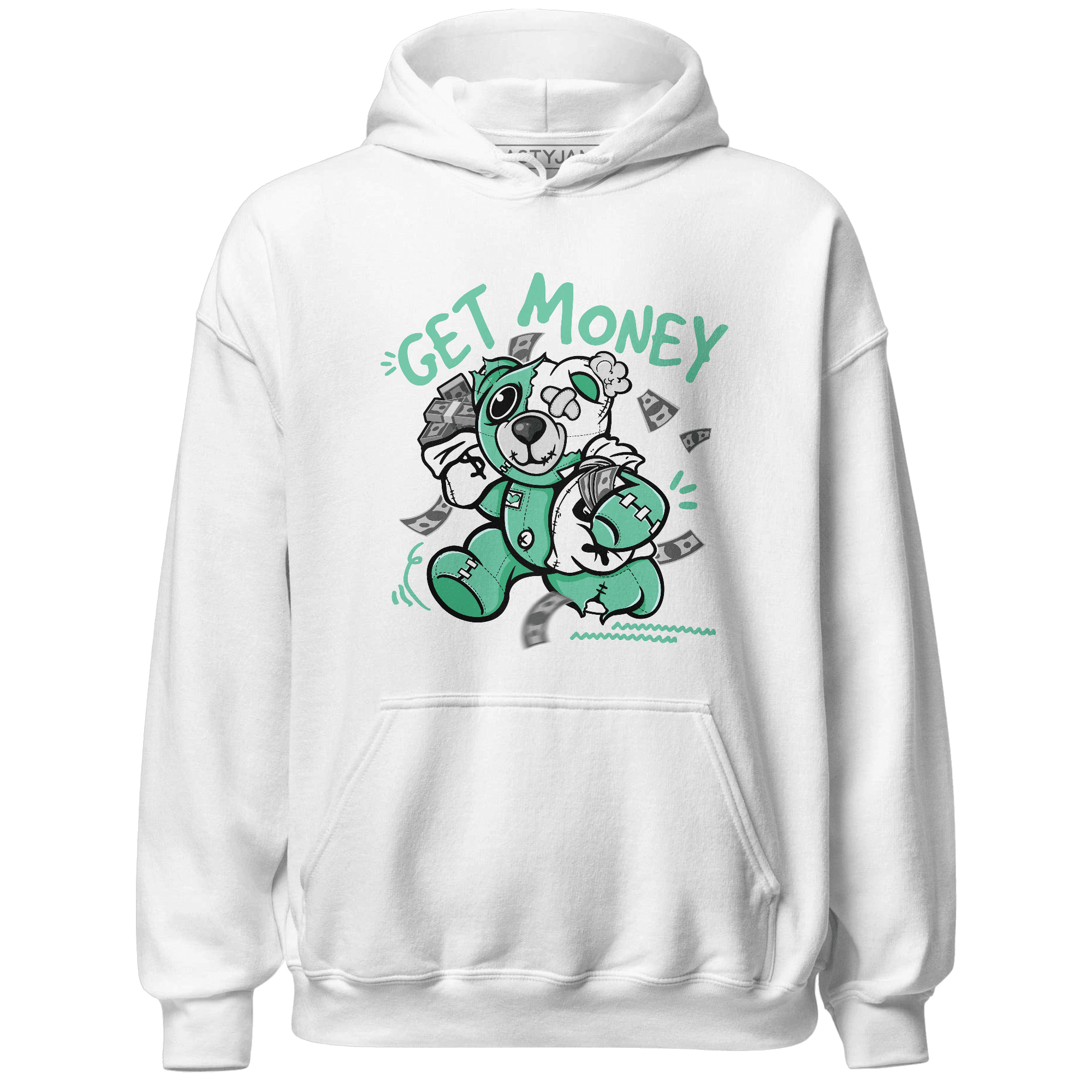 High OG Green Glow 1s Hoodie Match Get Money BER - NastyJamz