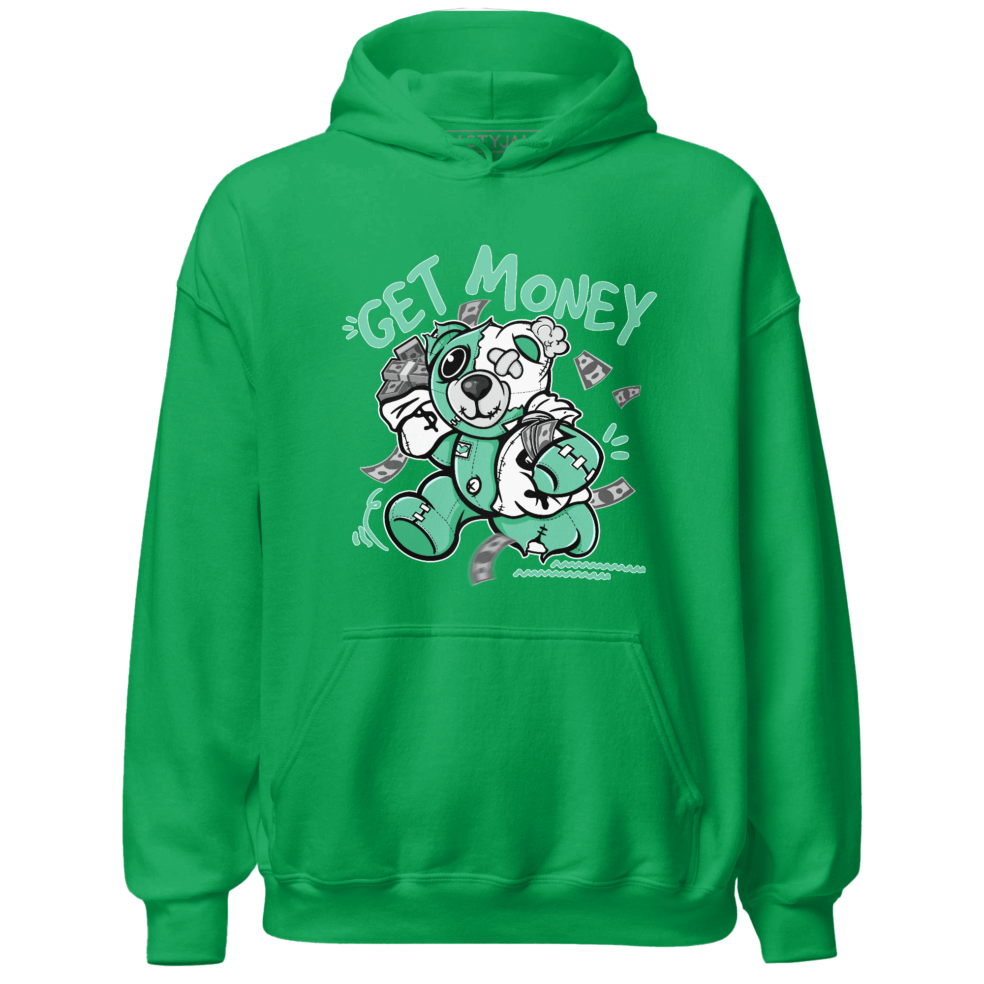 High OG Green Glow 1s Hoodie Match Get Money BER - NastyJamz