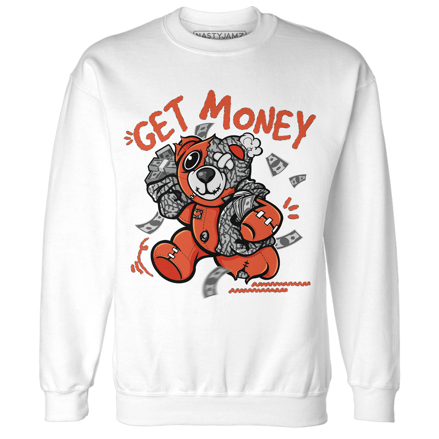 Georgia Peach 3s Sweatshirt Match Get Money BER - NastyJamz