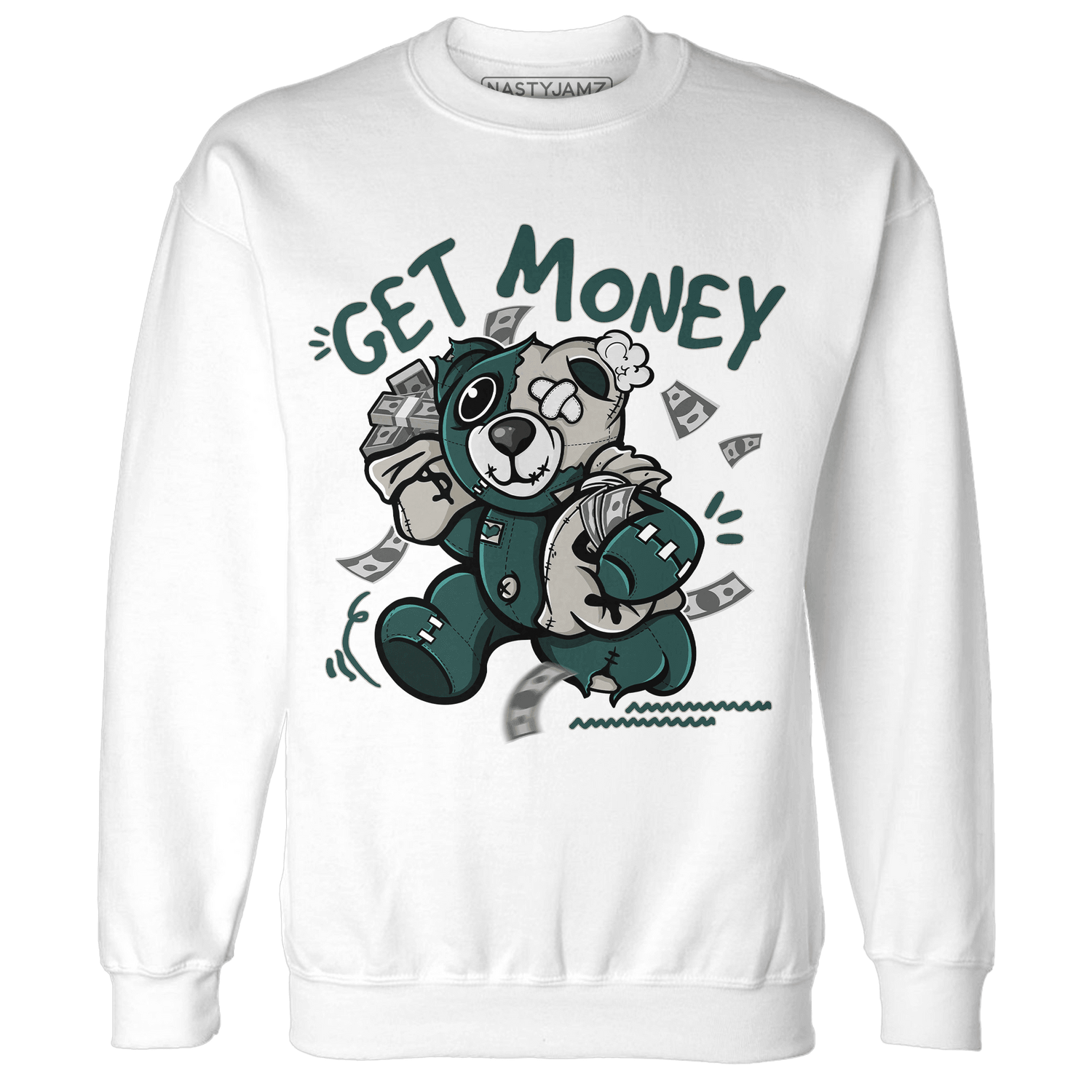 Oxidized Green 4s Sweatshirt Match Get Money BER - NastyJamz