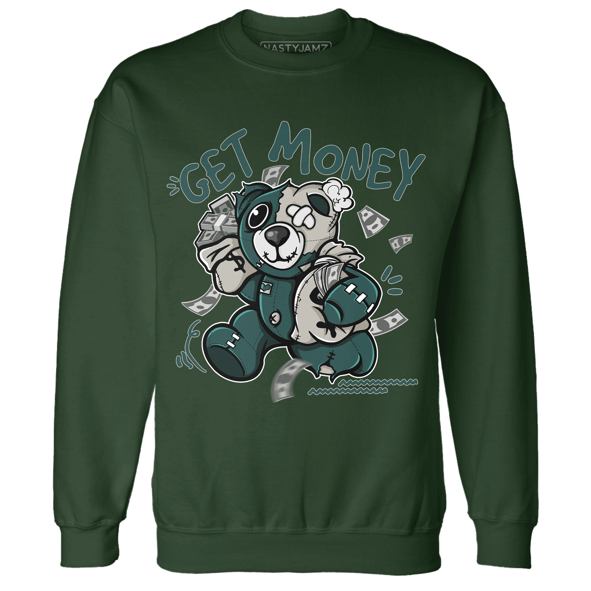 Oxidized Green 4s Sweatshirt Match Get Money BER - NastyJamz