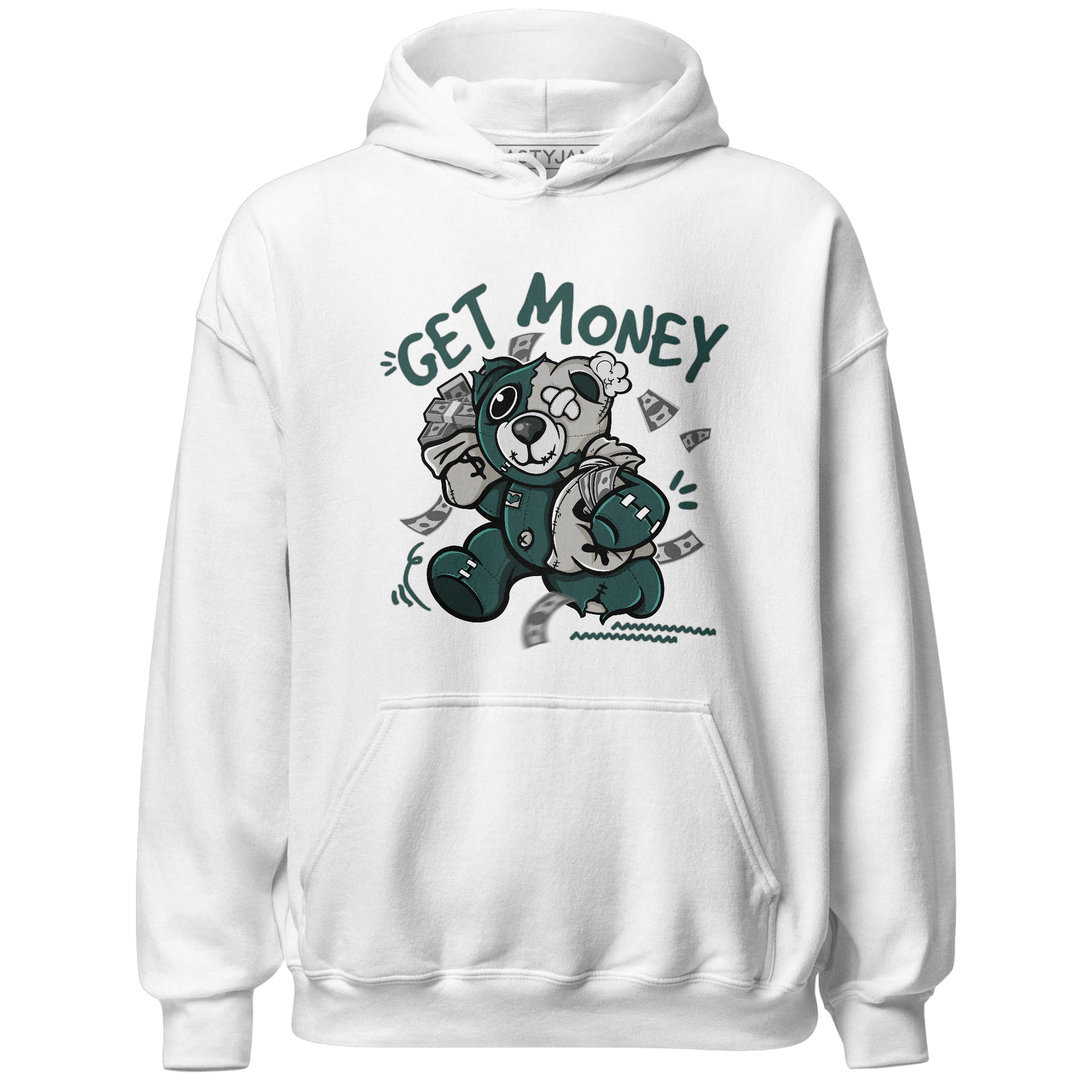 Oxidized Green 4s Hoodie Match Get Money BER - NastyJamz