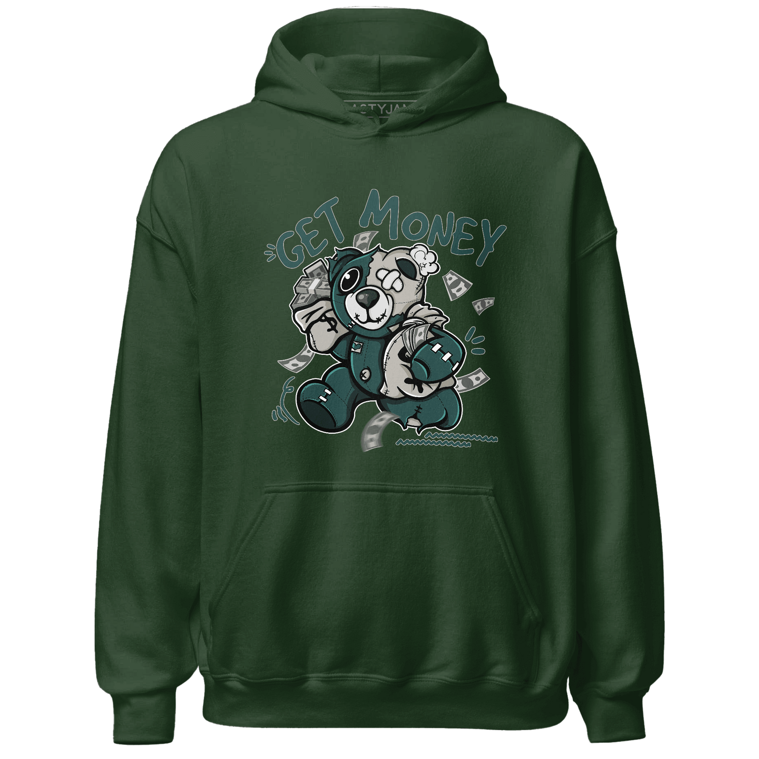 Oxidized Green 4s Hoodie Match Get Money BER - NastyJamz