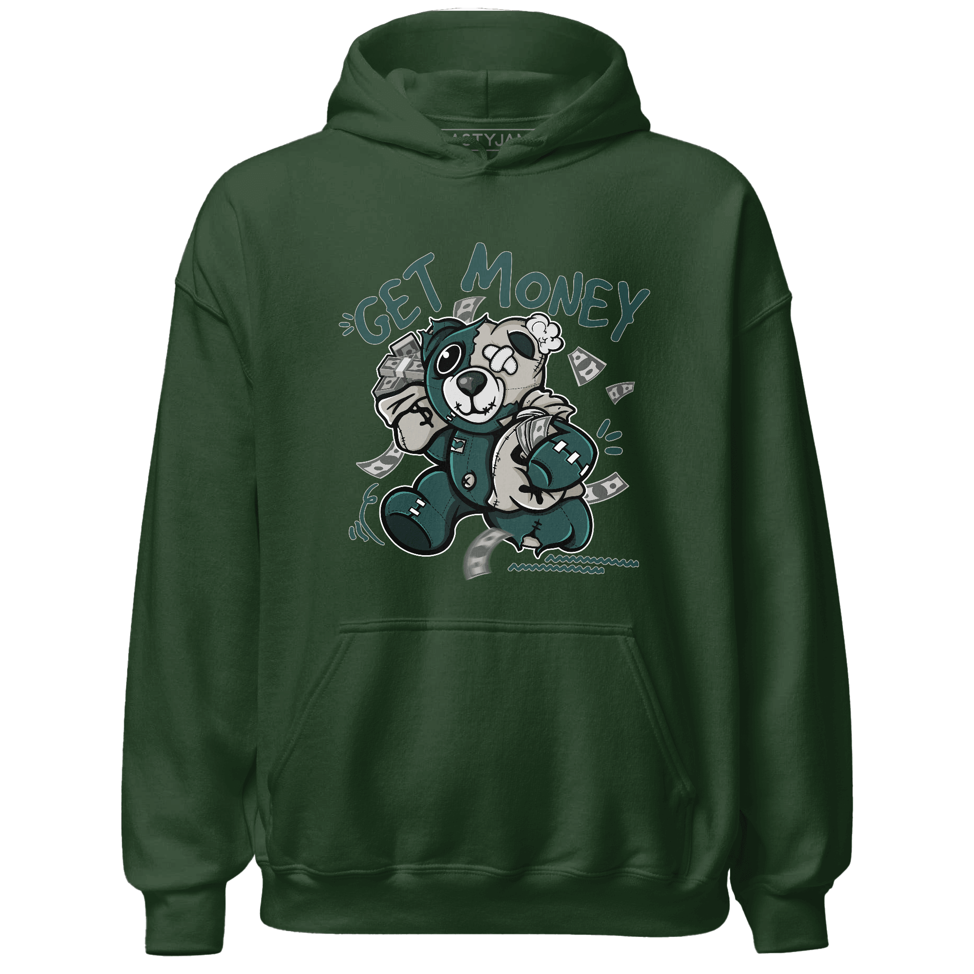 Oxidized Green 4s Hoodie Match Get Money BER - NastyJamz