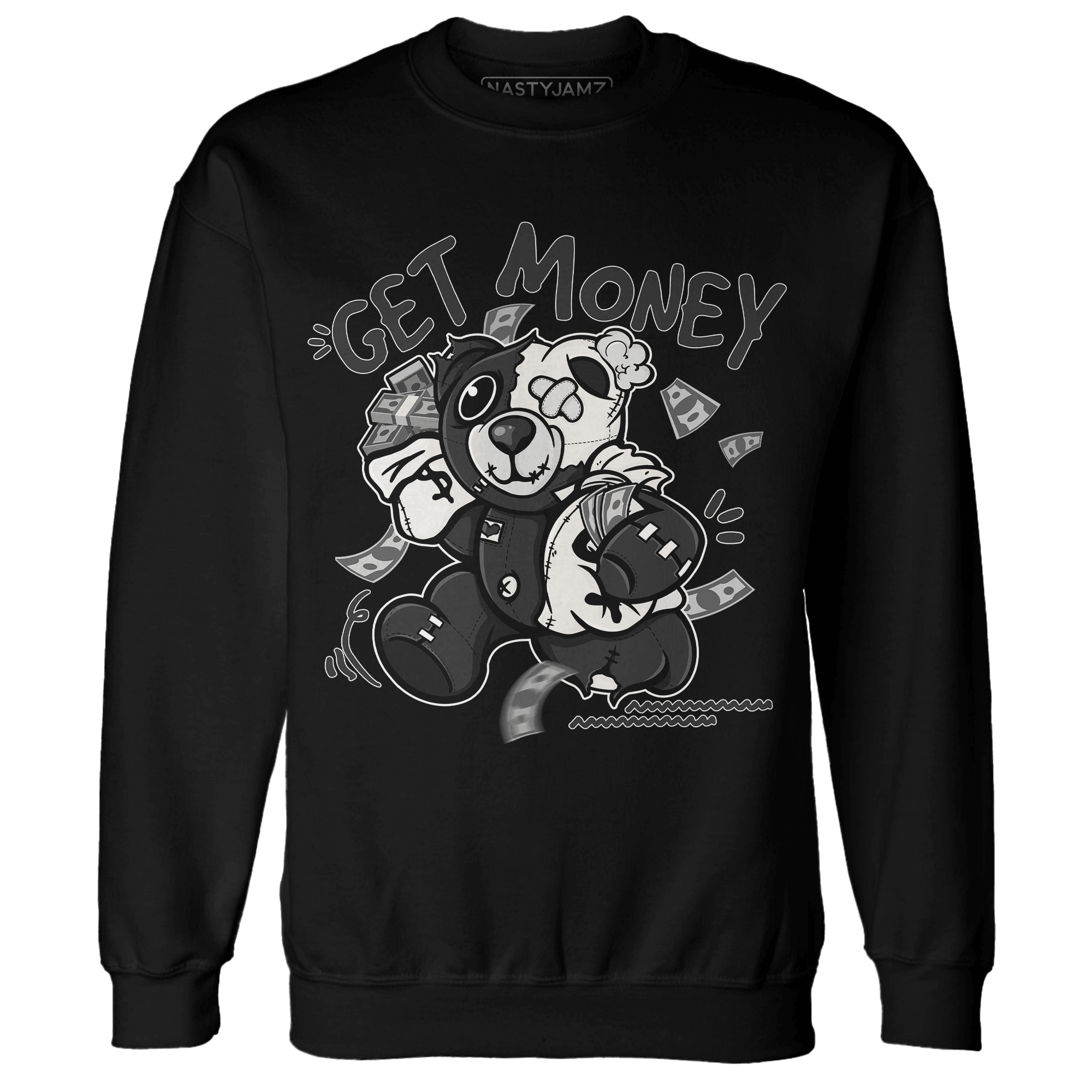 Jumman Jack University Red Sweatshirt Match Get Money BER - NastyJamz