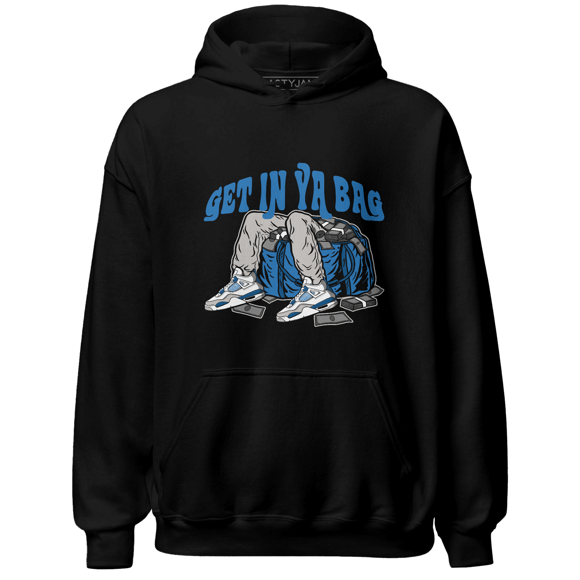 Industrial Blue 4s Hoodie Match Get Ya In Bag - NastyJamz