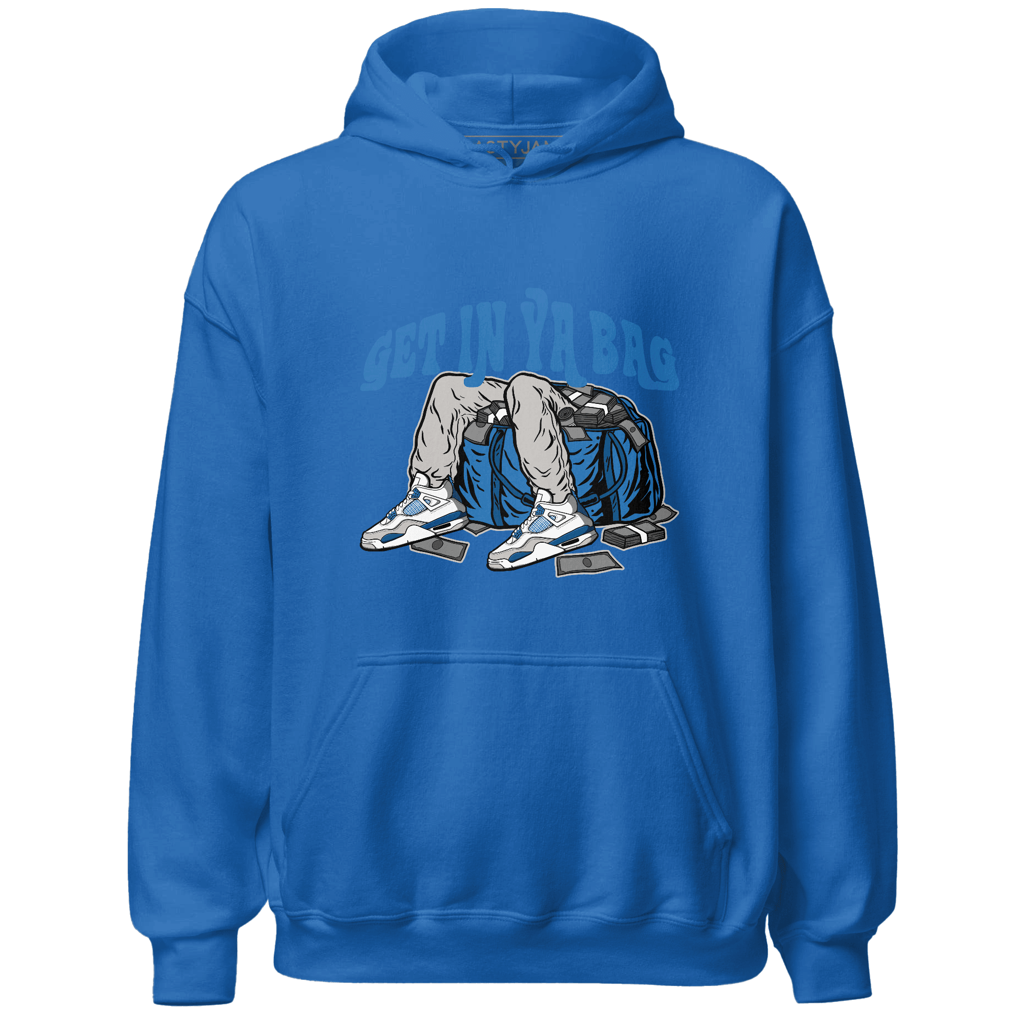 Industrial Blue 4s Hoodie Match Get Ya In Bag - NastyJamz