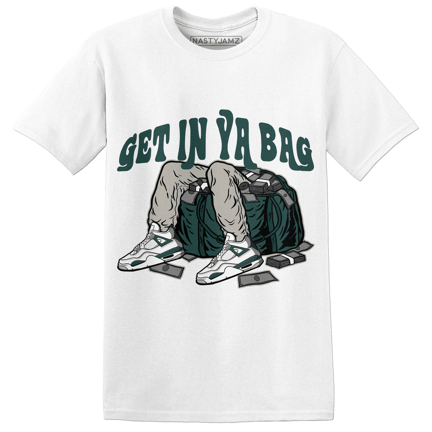 Oxidized Green 4s T Shirt Match Get Ya In Bag - NastyJamz