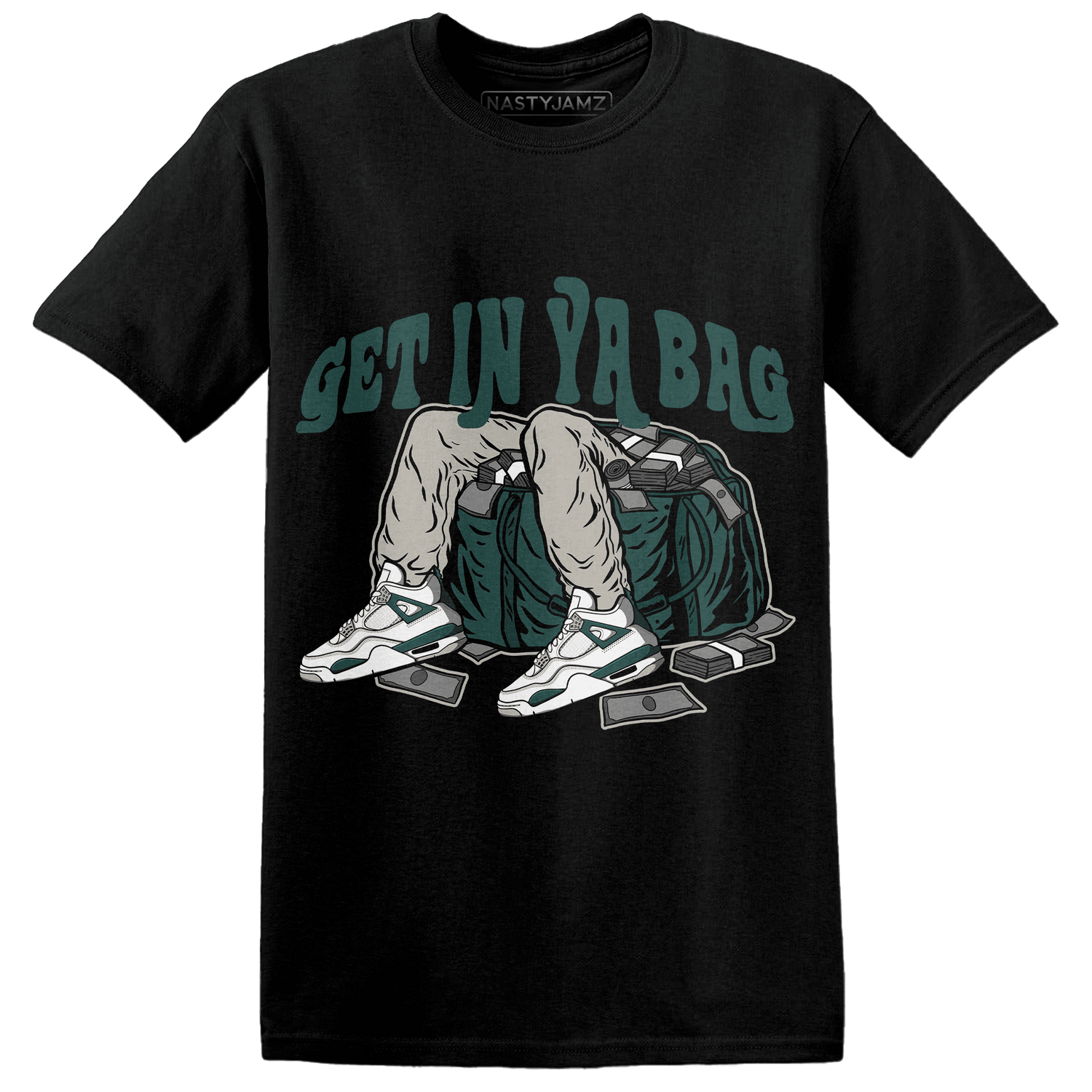 Oxidized Green 4s T Shirt Match Get Ya In Bag - NastyJamz