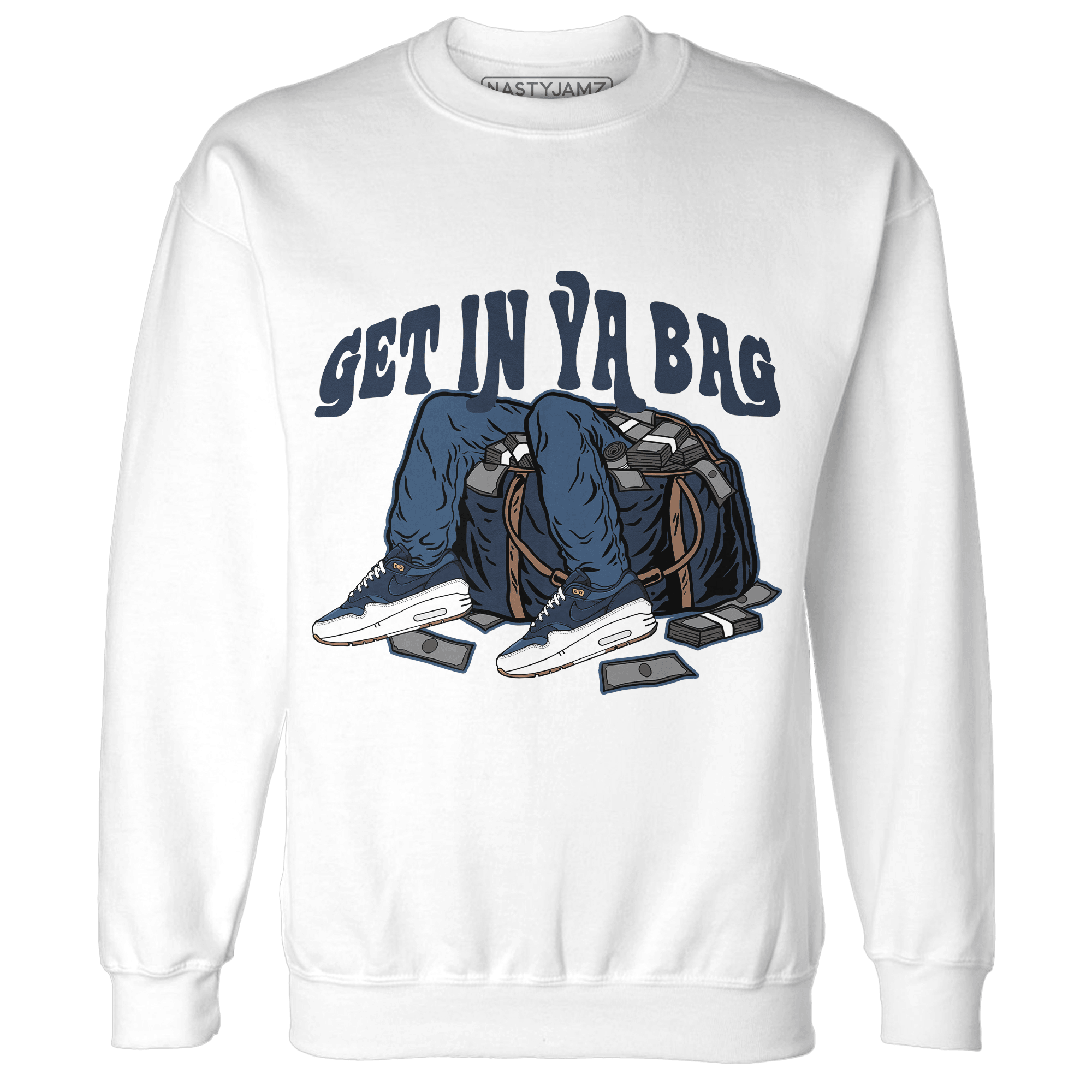 AM 1 86 Jackie Robinson Sweatshirt Match Get Ya In Bag - NastyJamz