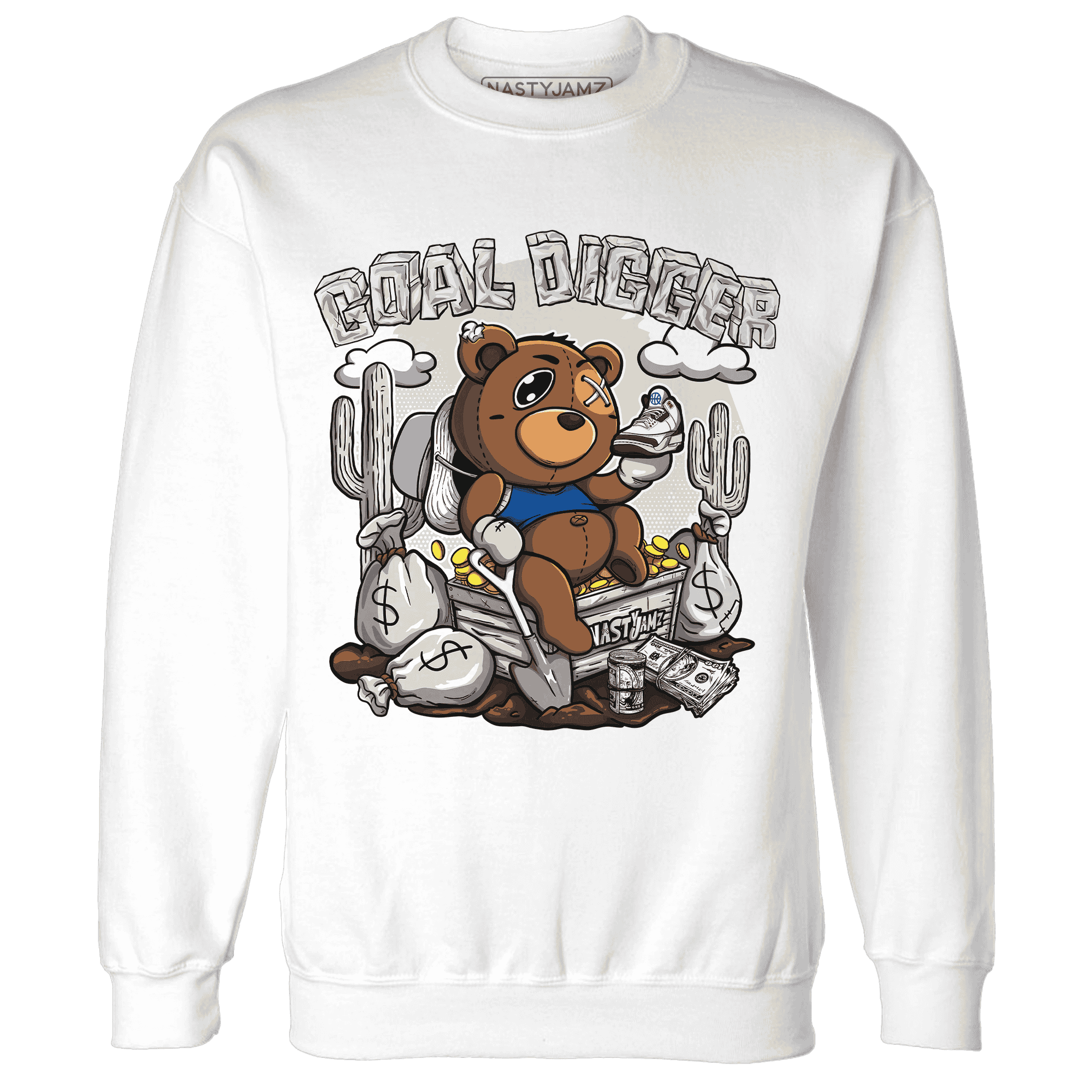 Quaiii 54 3s Sweatshirt Match Goal Digger Planner - NastyJamz