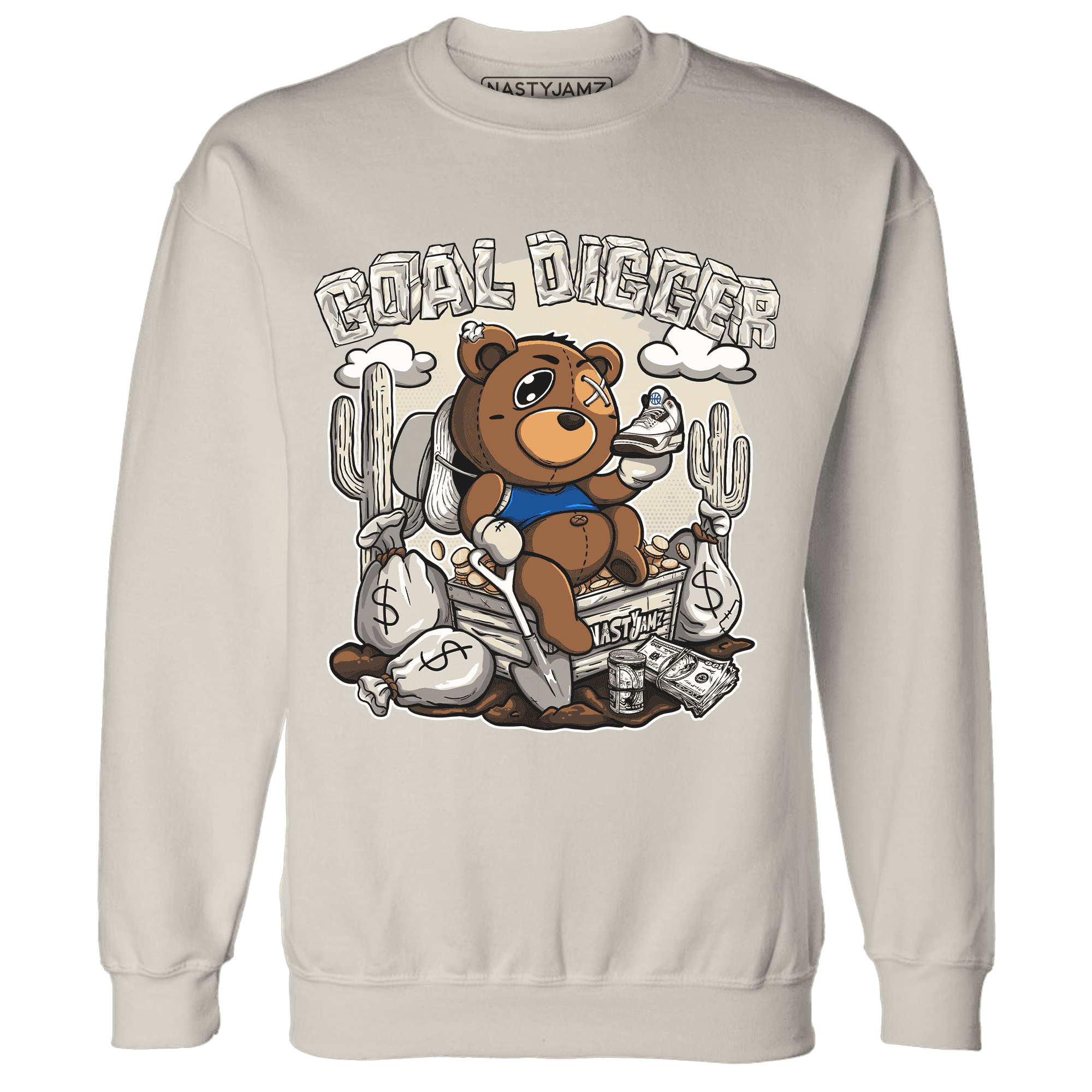 Quaiii 54 3s Sweatshirt Match Goal Digger Planner - NastyJamz