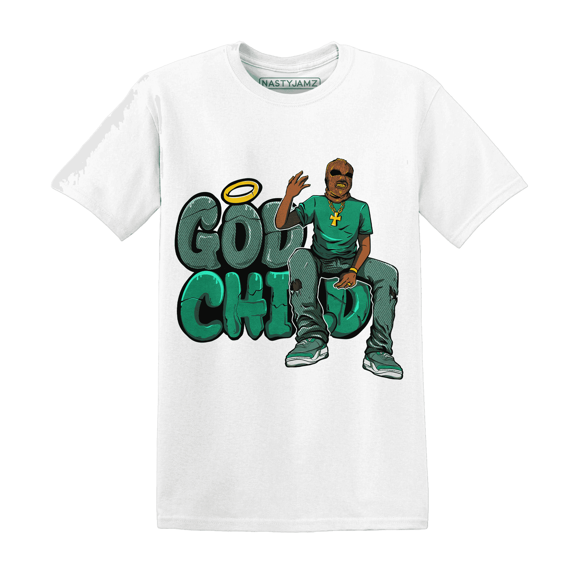 Nina CN Abney 3s T Shirt Match God Child - NastyJamz