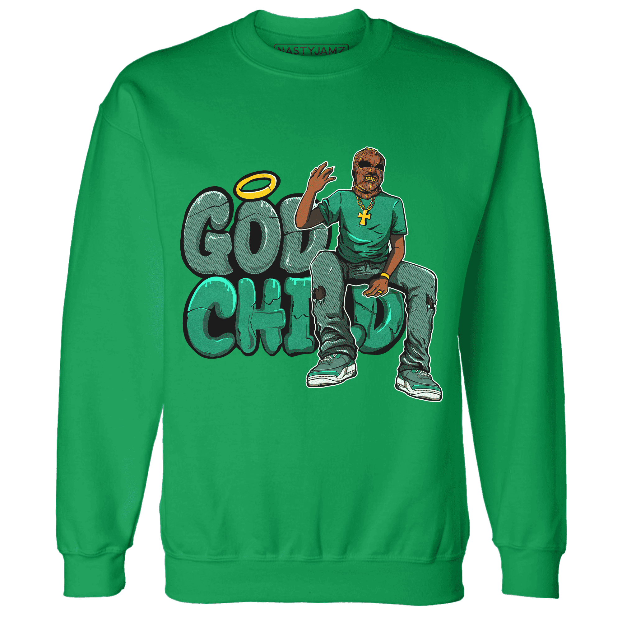 Nina CN Abney 3s Sweatshirt Match God Child - NastyJamz