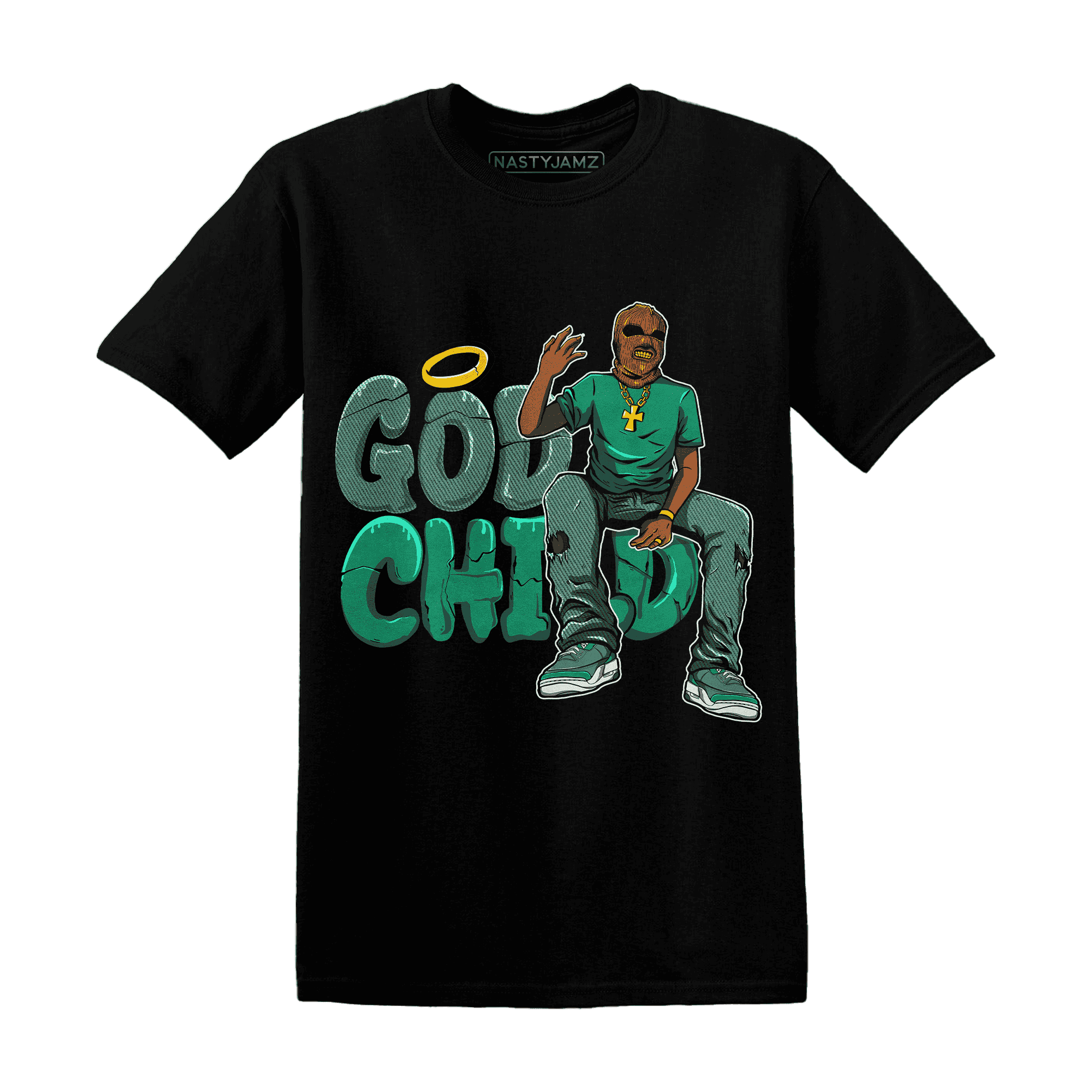 Nina CN Abney 3s T Shirt Match God Child - NastyJamz