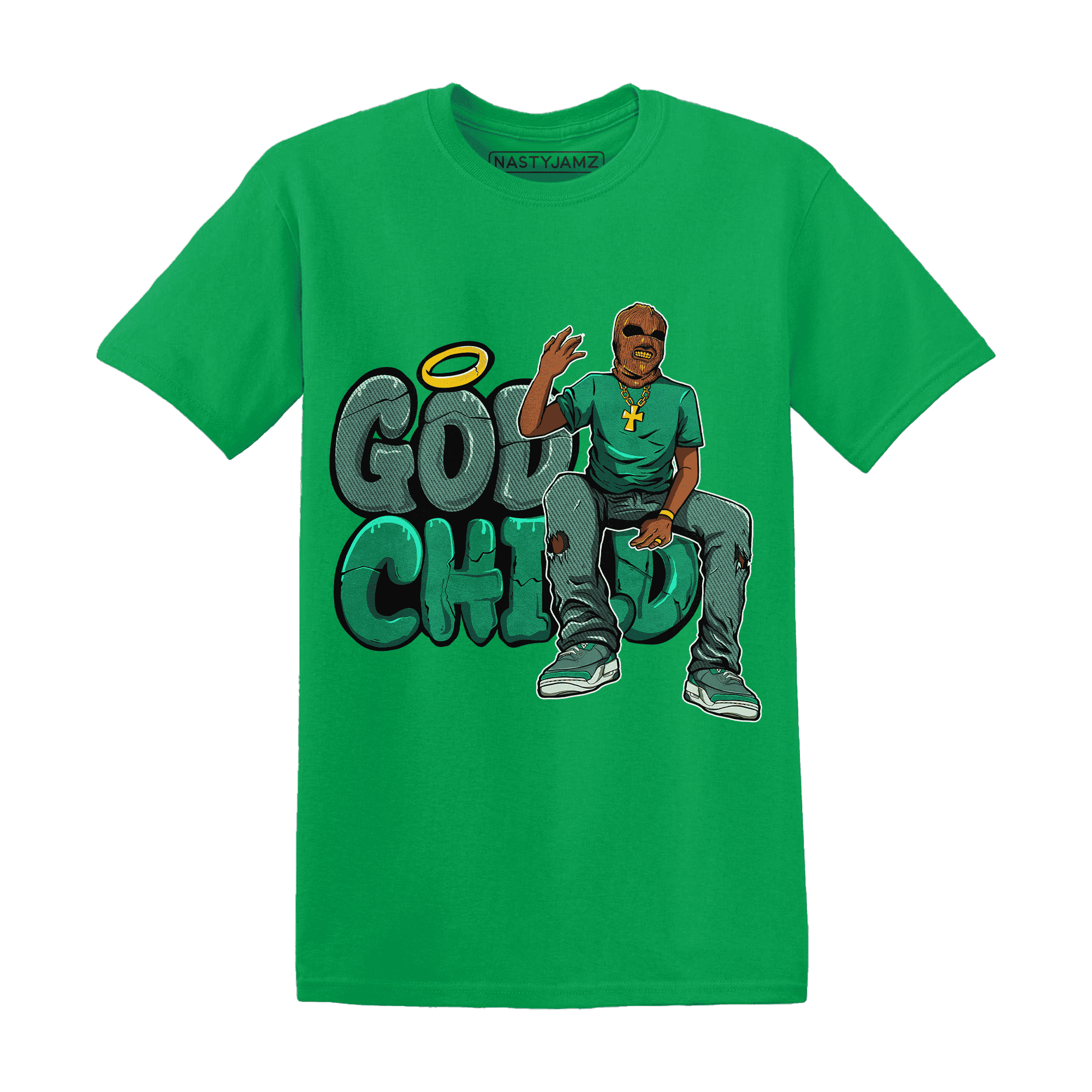 Nina CN Abney 3s T Shirt Match God Child - NastyJamz