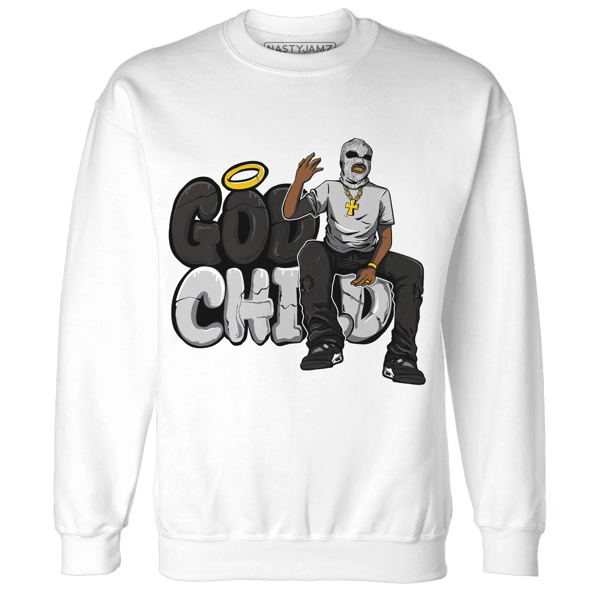 White-Thunder-4s-Sweatshirt-Match-God-Child