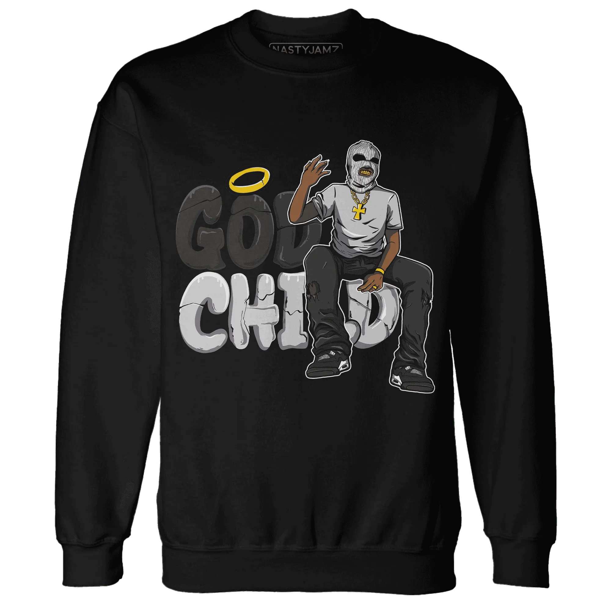 White-Thunder-4s-Sweatshirt-Match-God-Child