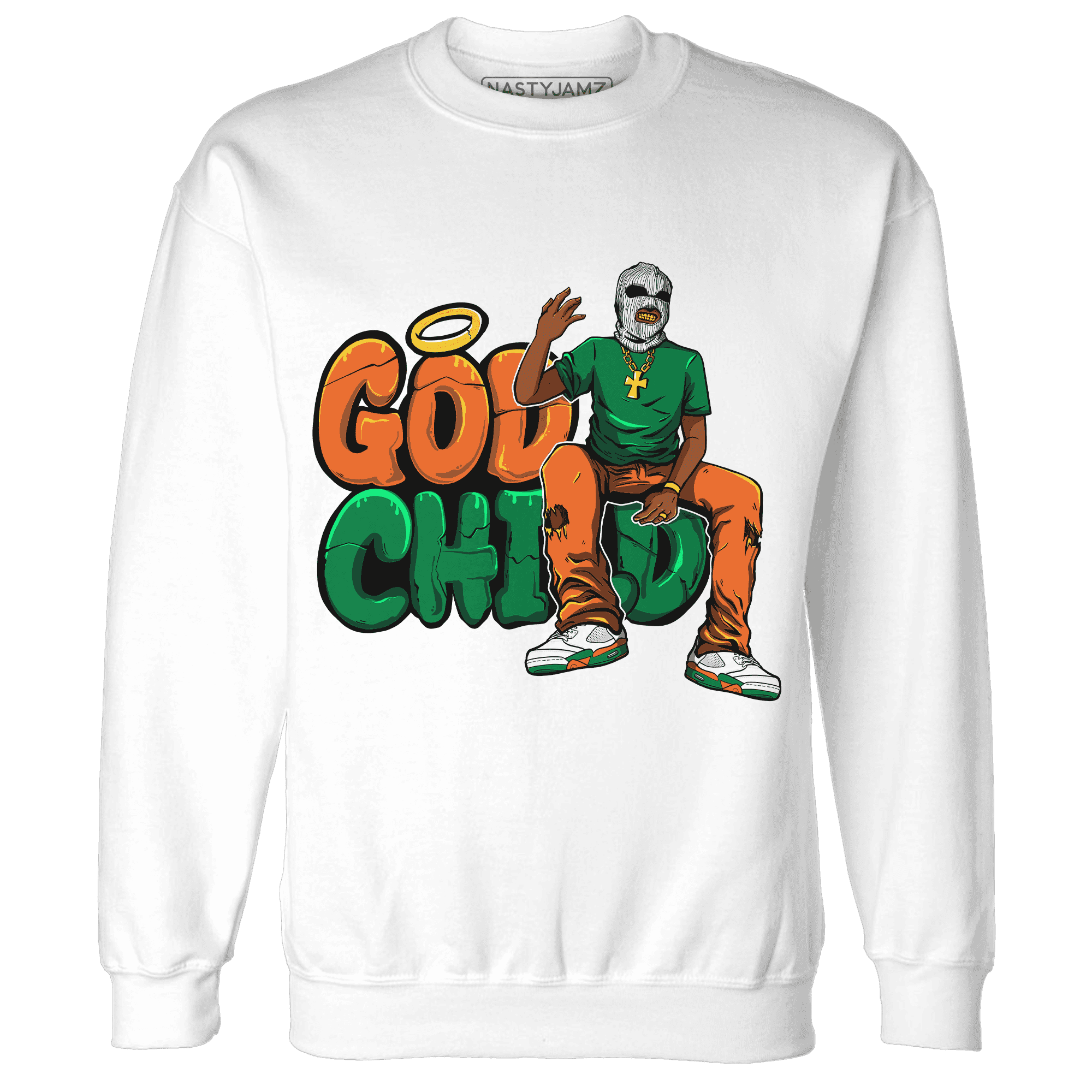 MAM Hurricanes 5s Sweatshirt Match God Child - NastyJamz